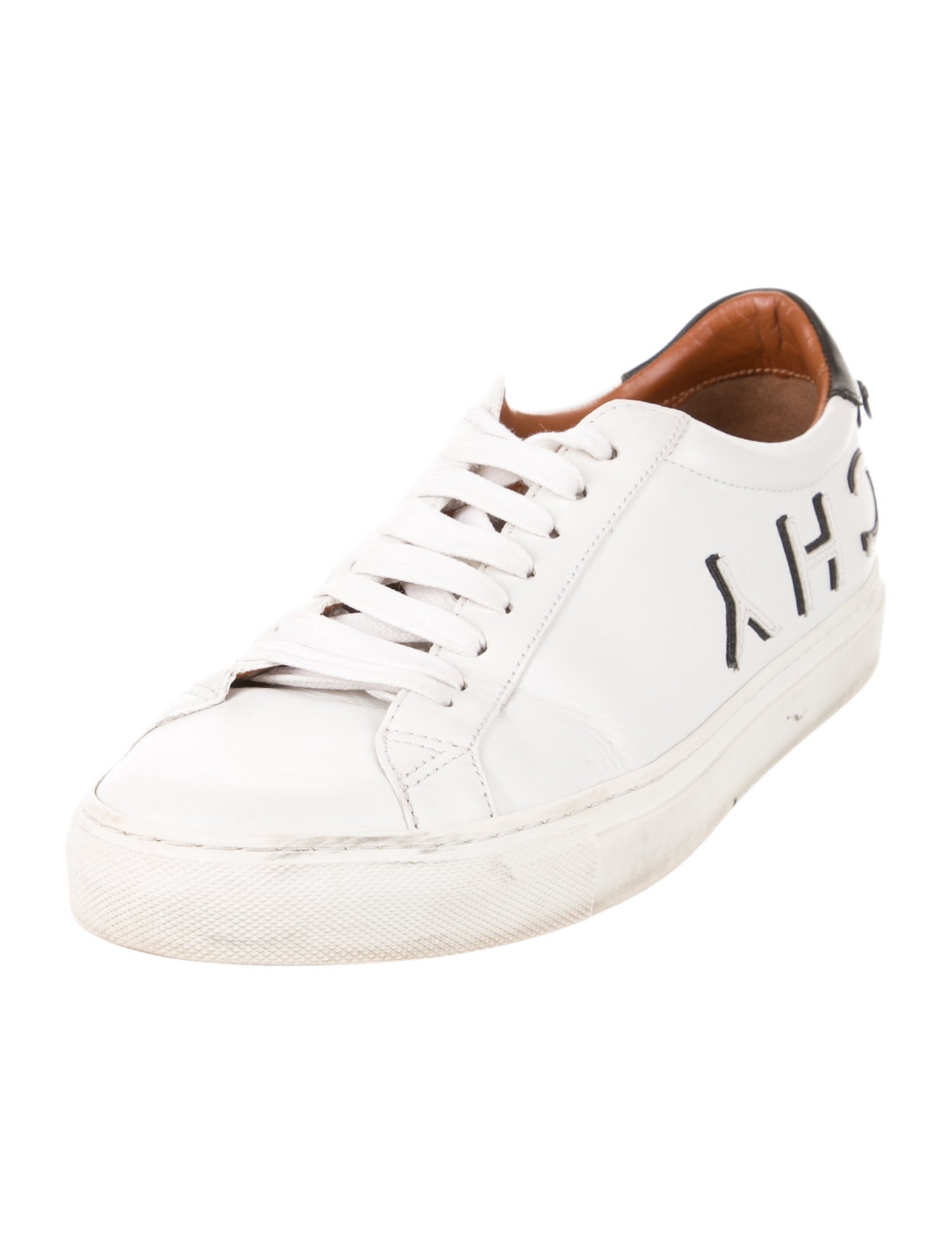 Givenchy Leather Graphic Print Sneakers