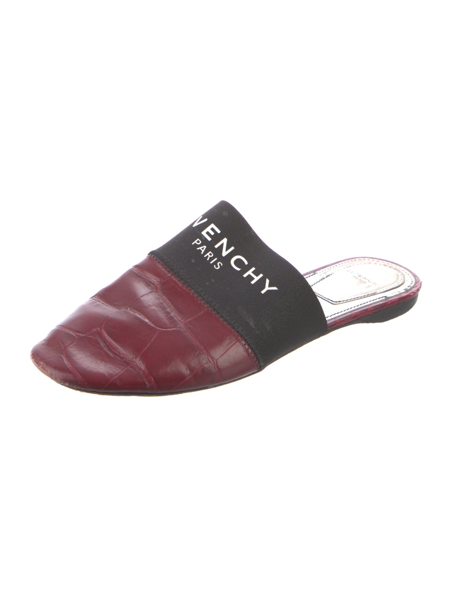 Givenchy Leather Colorblock Pattern Mules