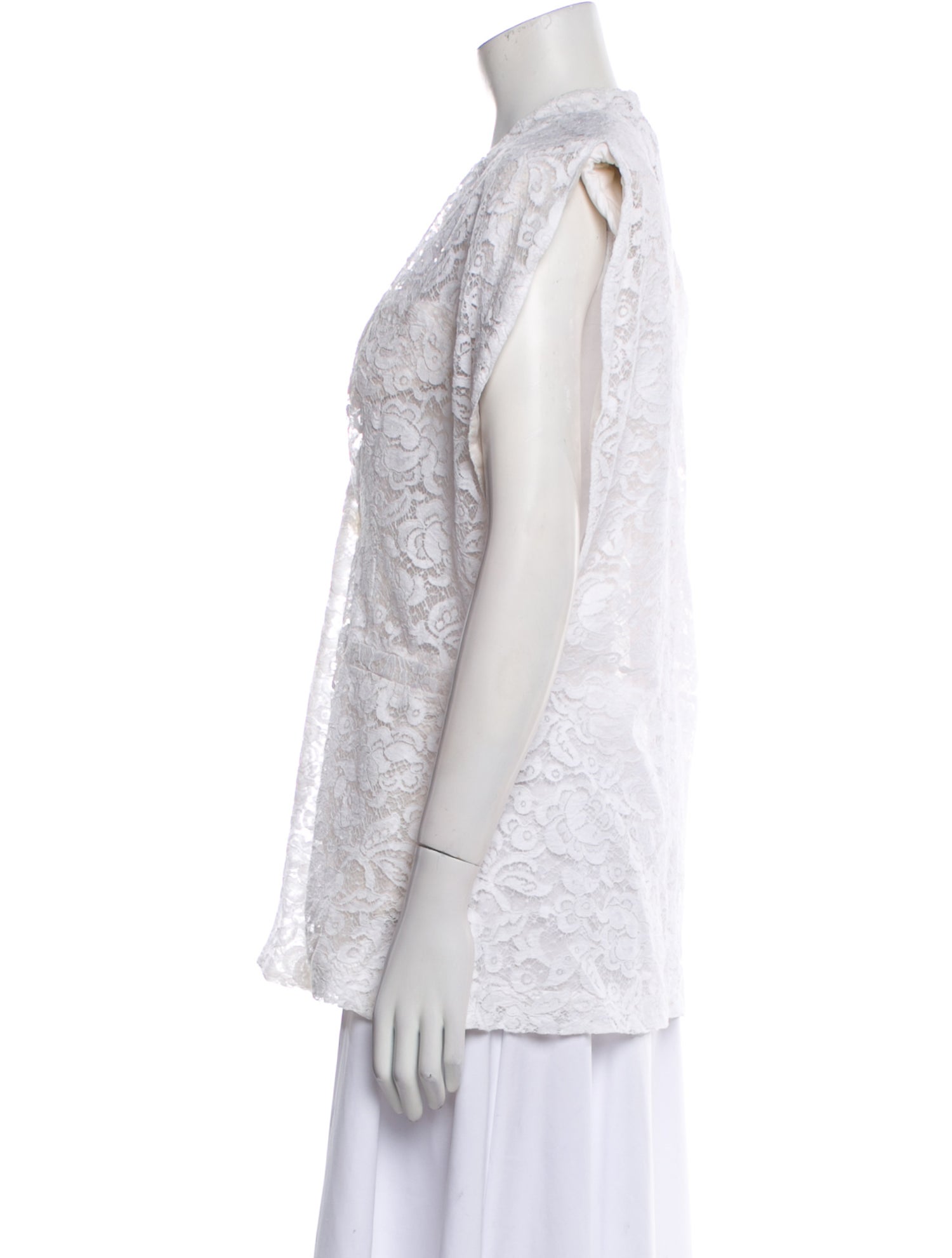 Givenchy Lace Lace Pattern Vest