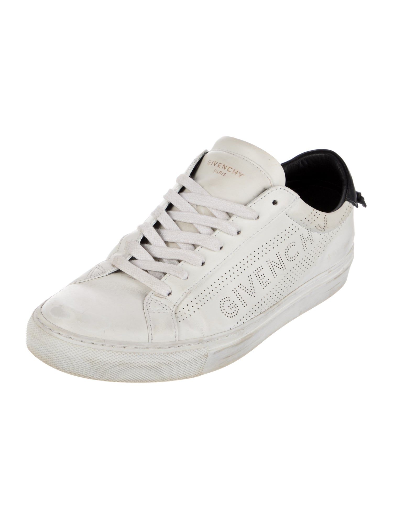 Givenchy Leather Colorblock Pattern Sneakers