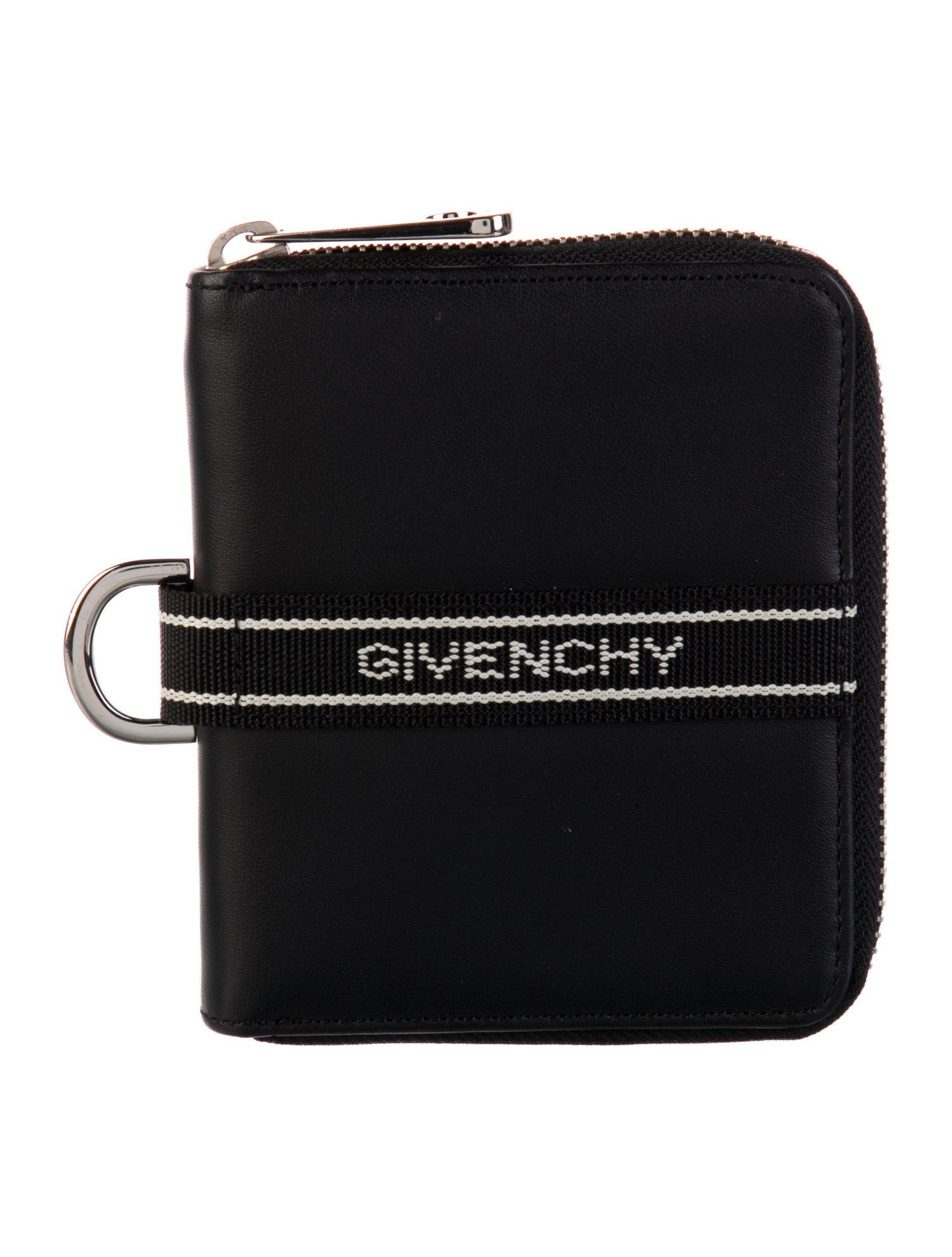 Givenchy Leather Graphic Print Compact Wallet