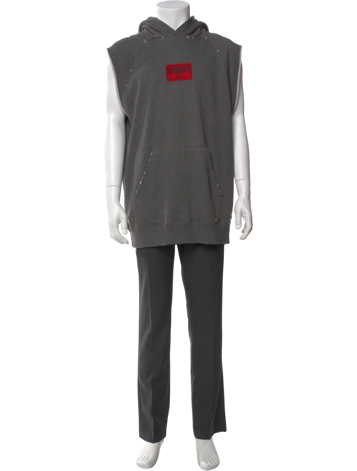 Givenchy V-Neck Sleeveless Hoodie