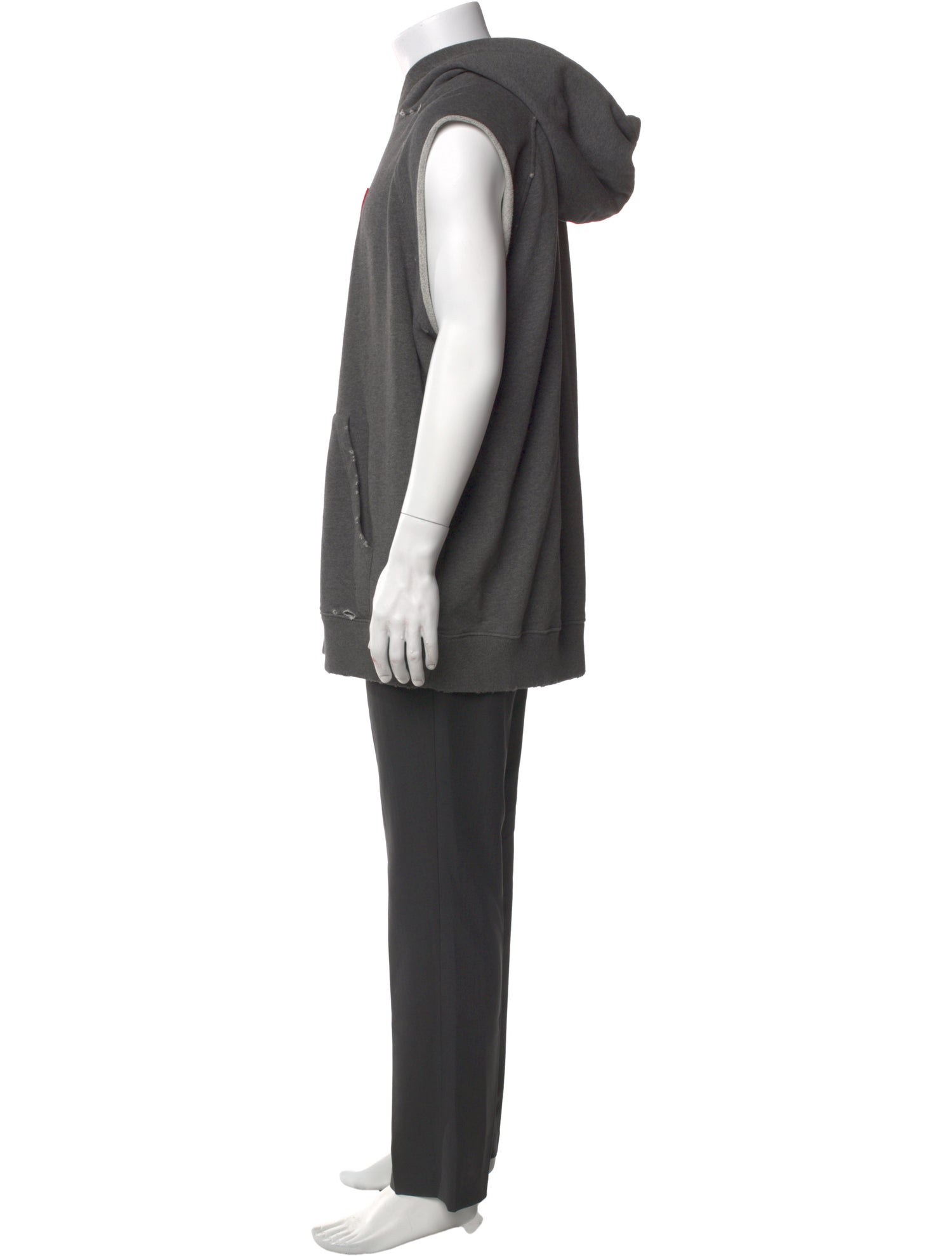 Givenchy V-Neck Sleeveless Hoodie