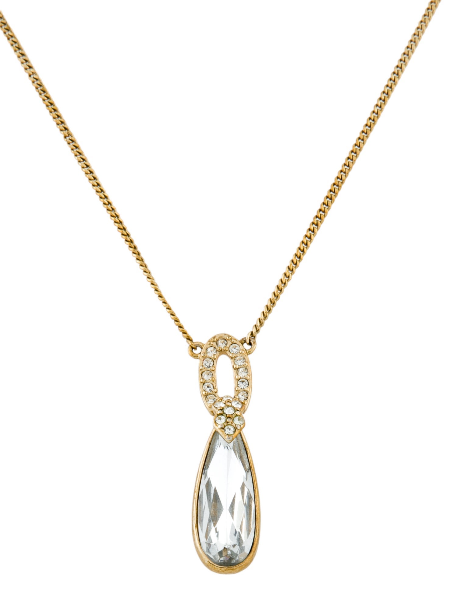 Givenchy Crystal Pendant Necklace
