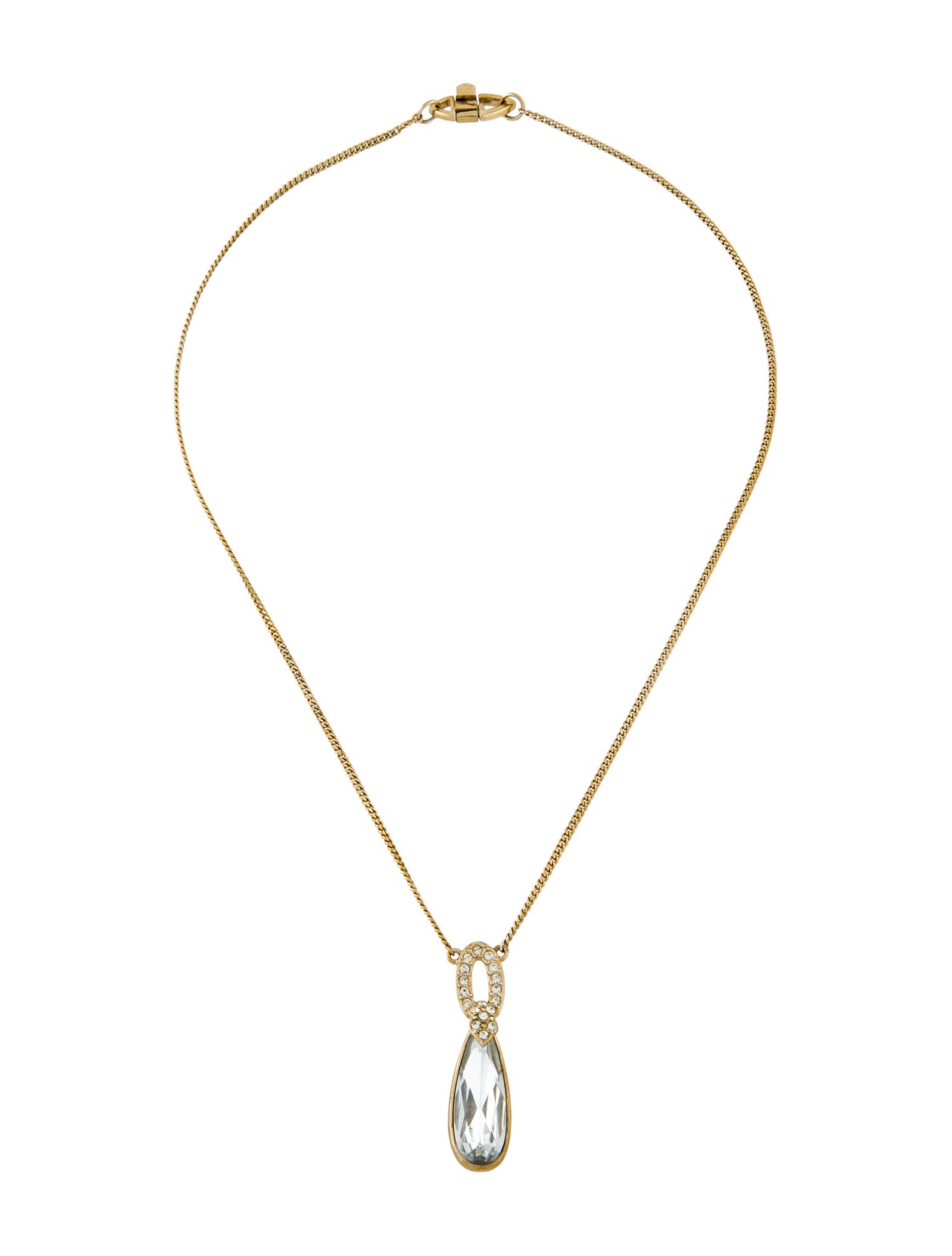 Givenchy Crystal Pendant Necklace