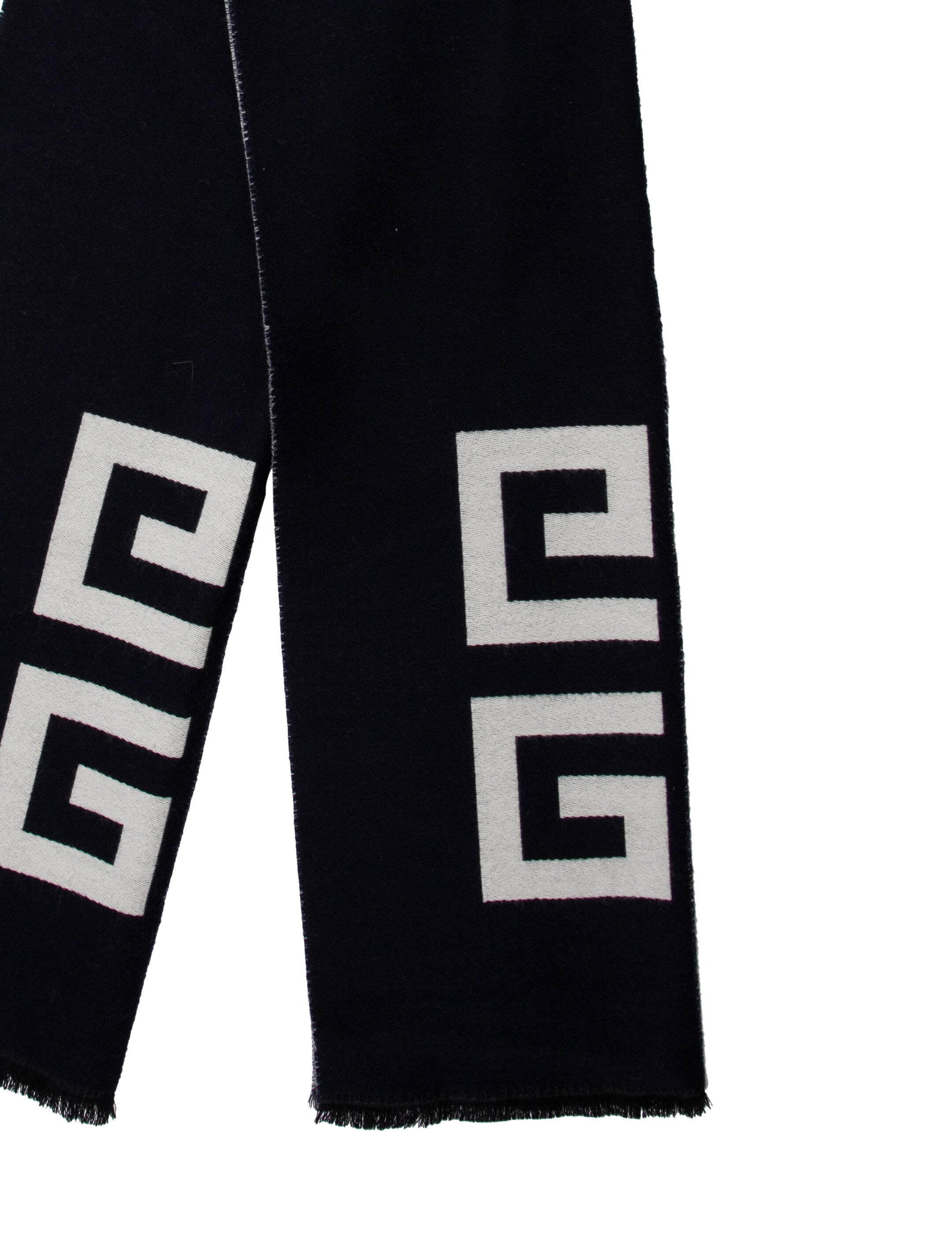 Givenchy Wool Graphic Print Scarf w/ Tags