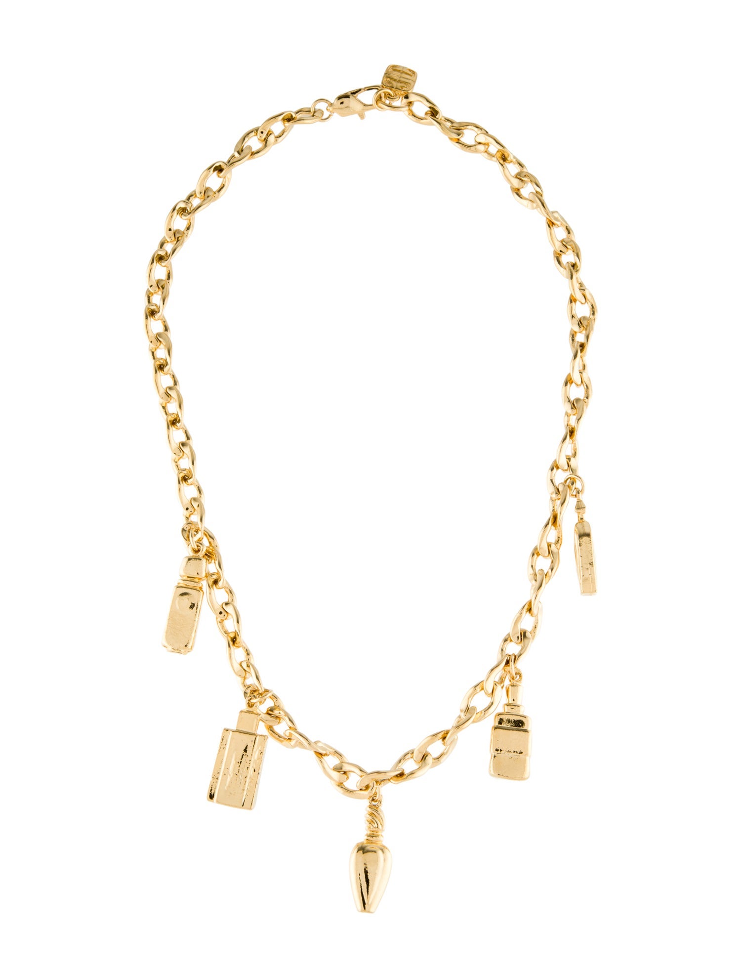 Givenchy Vintage Perfume Bottles Charm Necklace