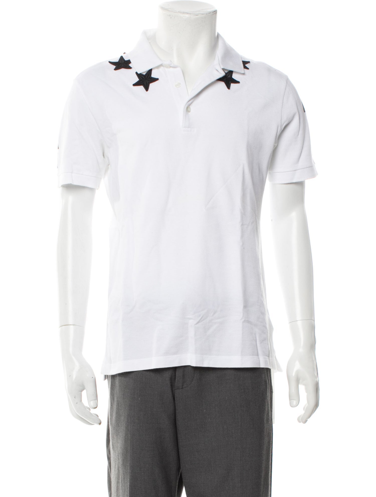Givenchy Graphic Print Collar Polo Shirt