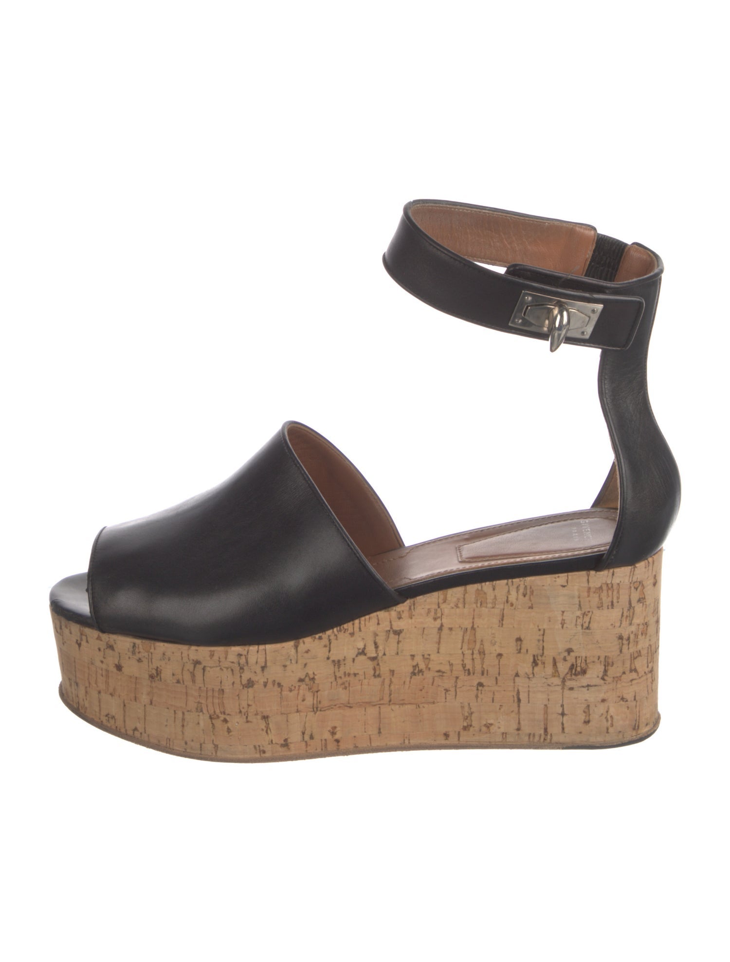 Givenchy Leather Chain-Link Accents Sandals