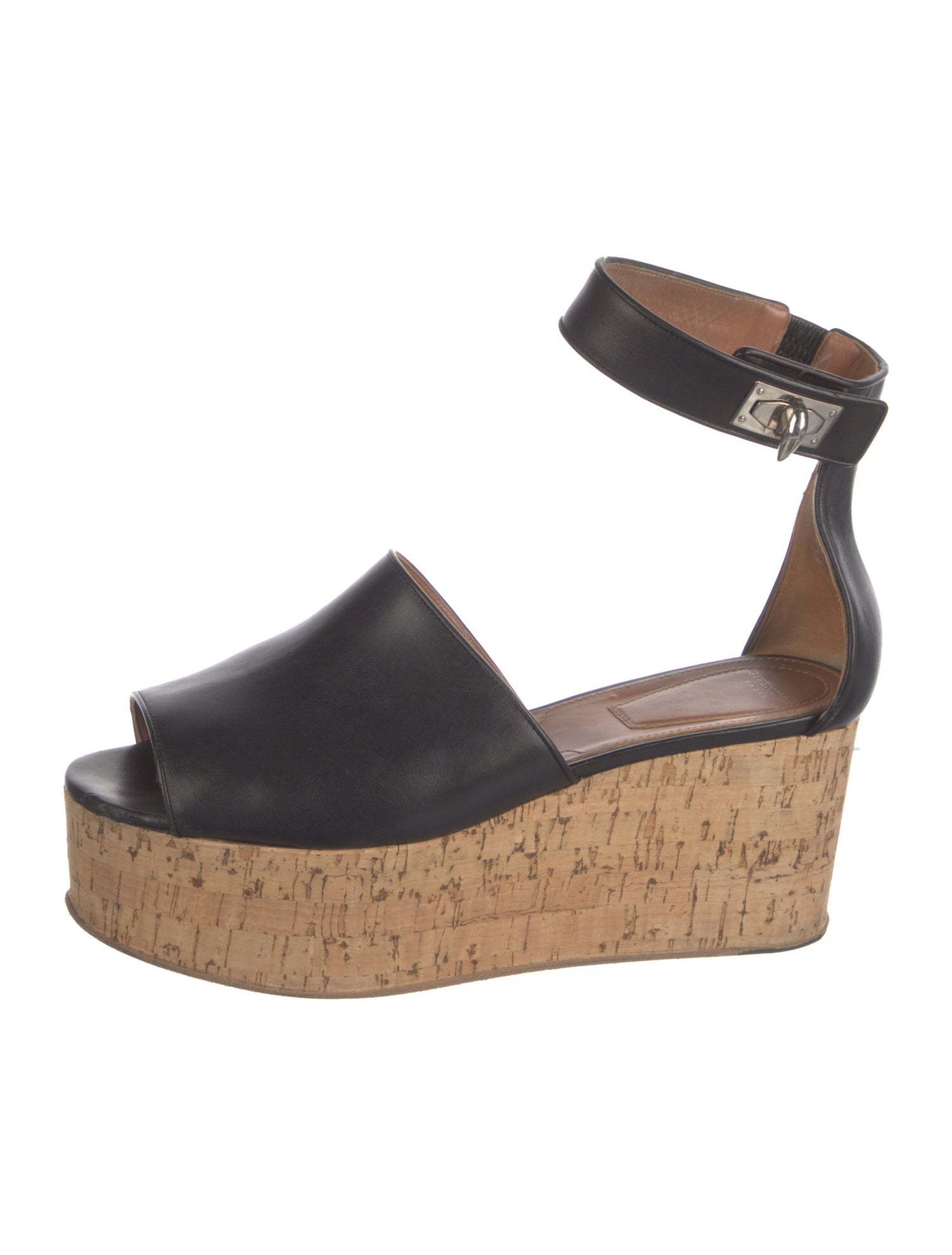 Givenchy Leather Chain-Link Accents Sandals