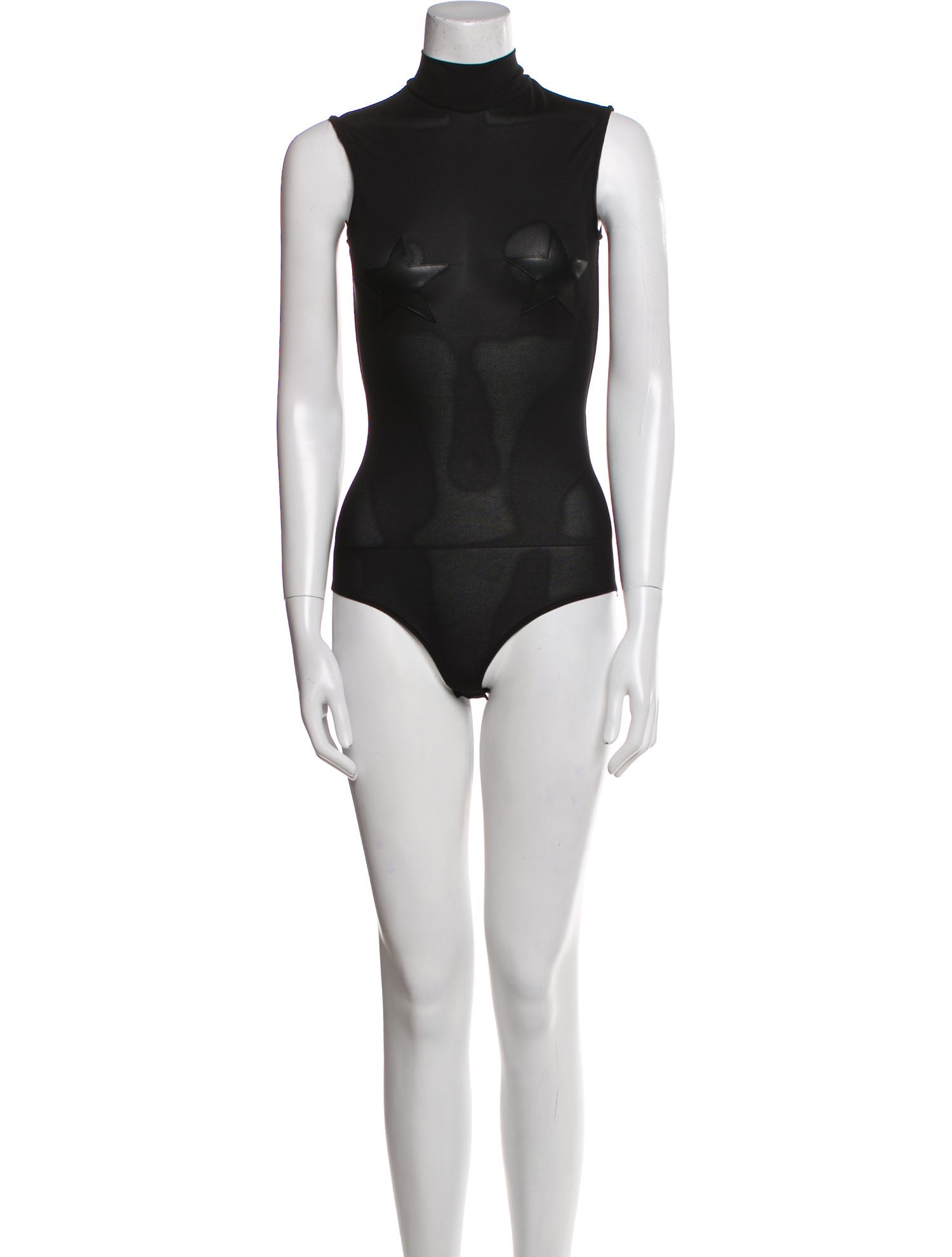 Givenchy Mock Neck Sleeveless Bodysuit