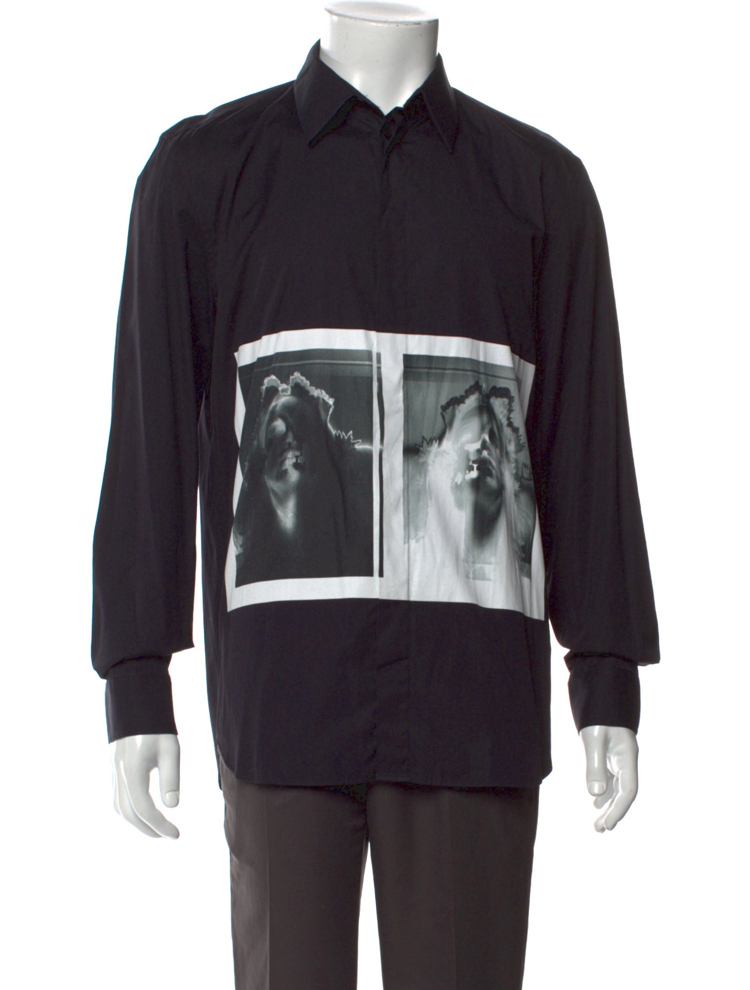 Givenchy Graphic Print Long Sleeve Shirt