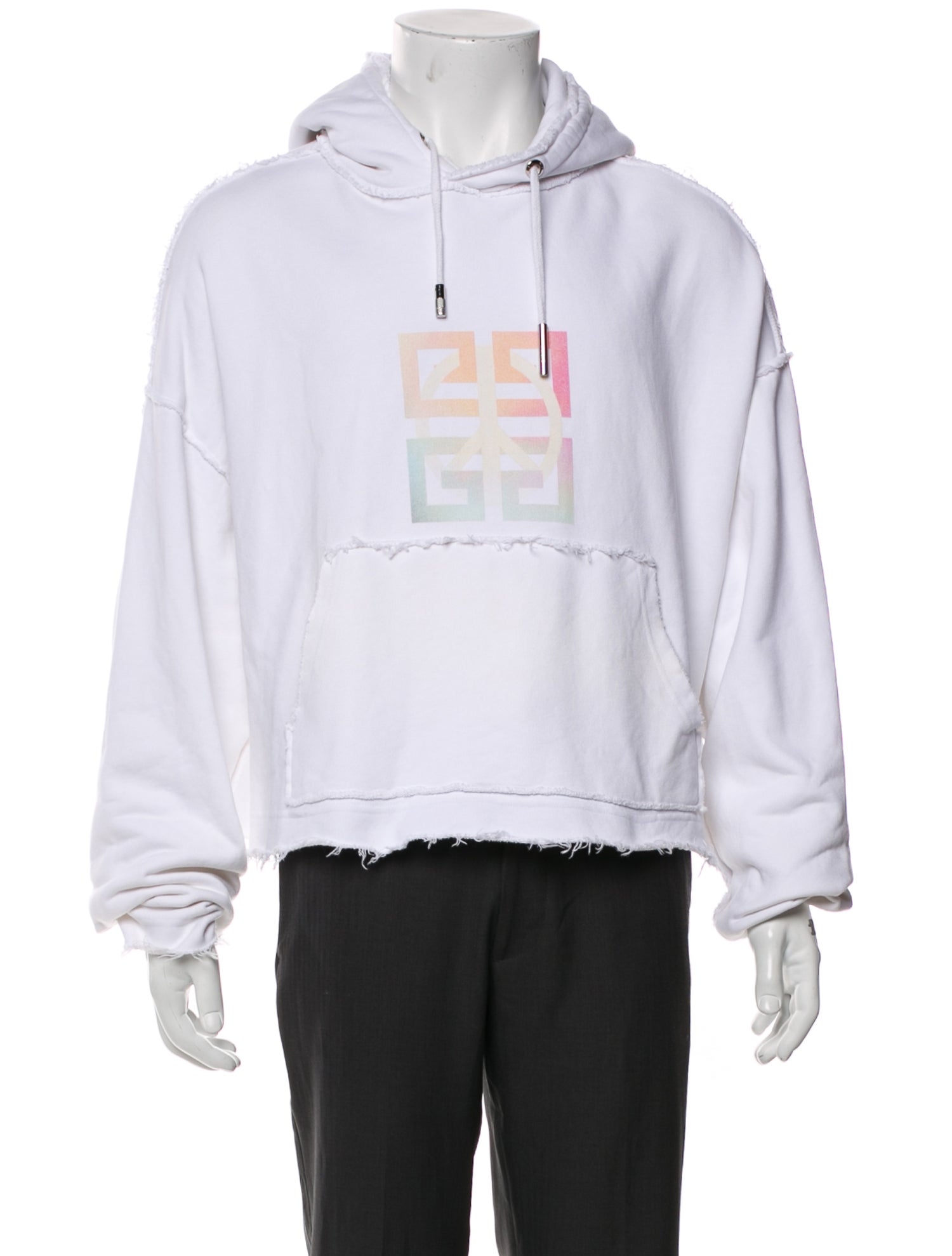 Givenchy Graphic Print Crew Neck Hoodie