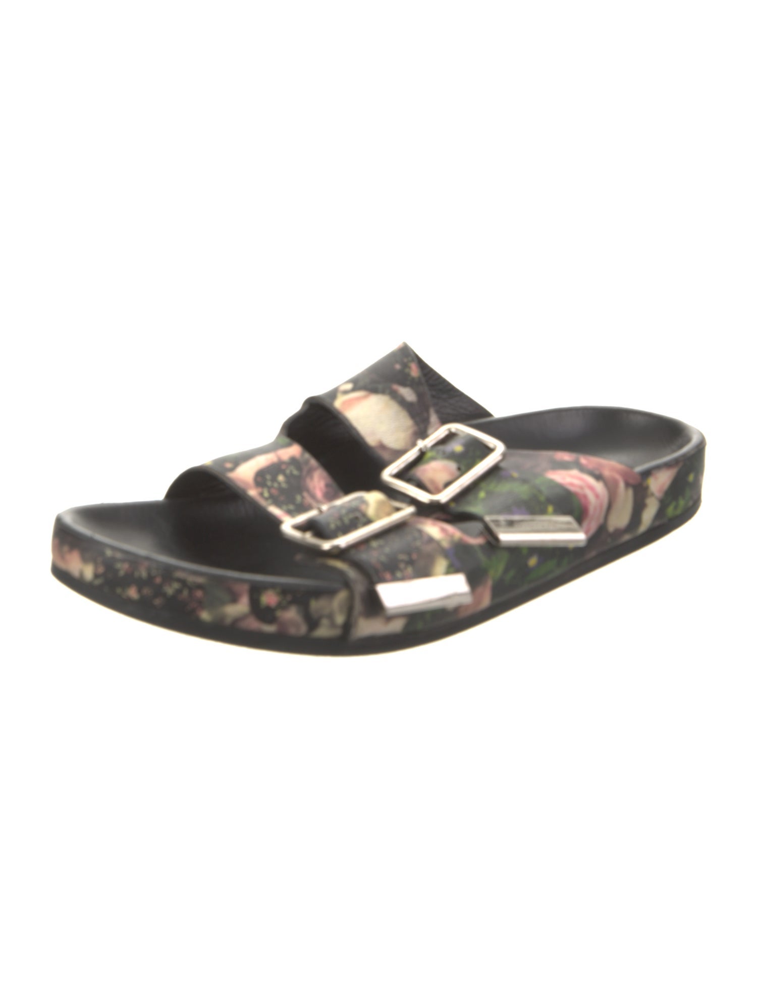 Givenchy Leather Printed Slides