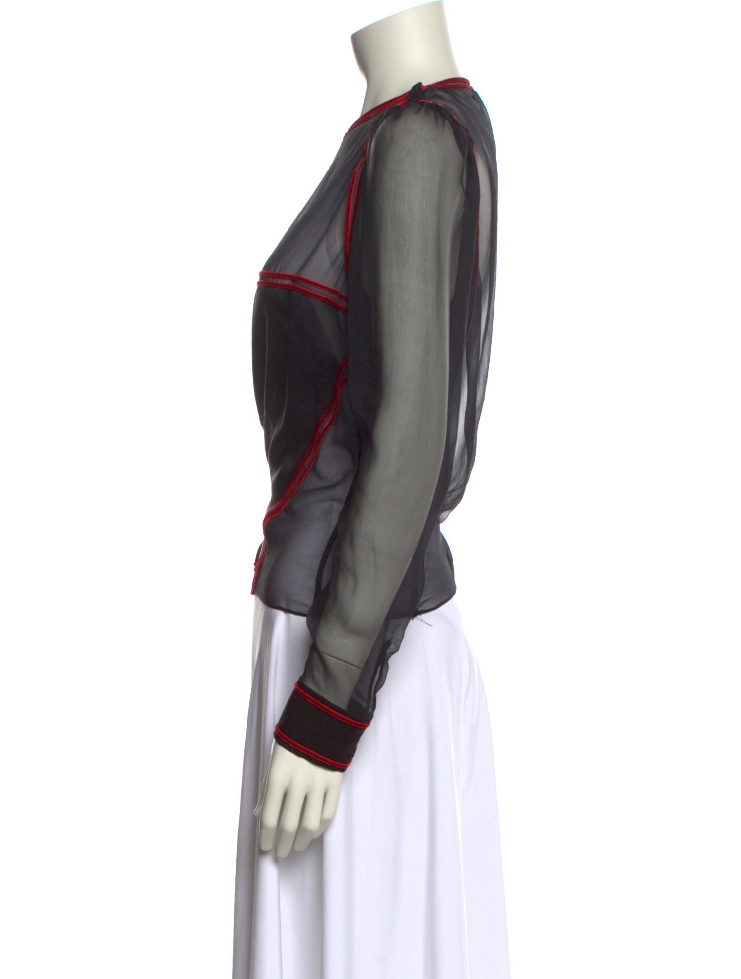 Givenchy Silk Crew Neck Top