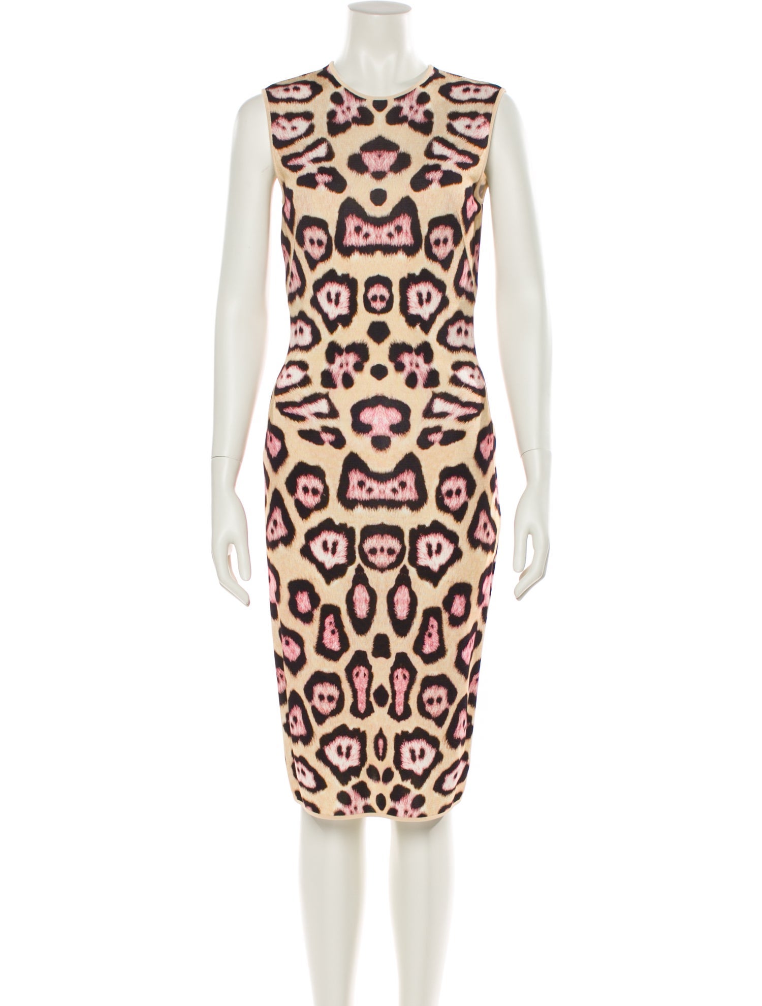 Givenchy Animal Print Midi Length Dress