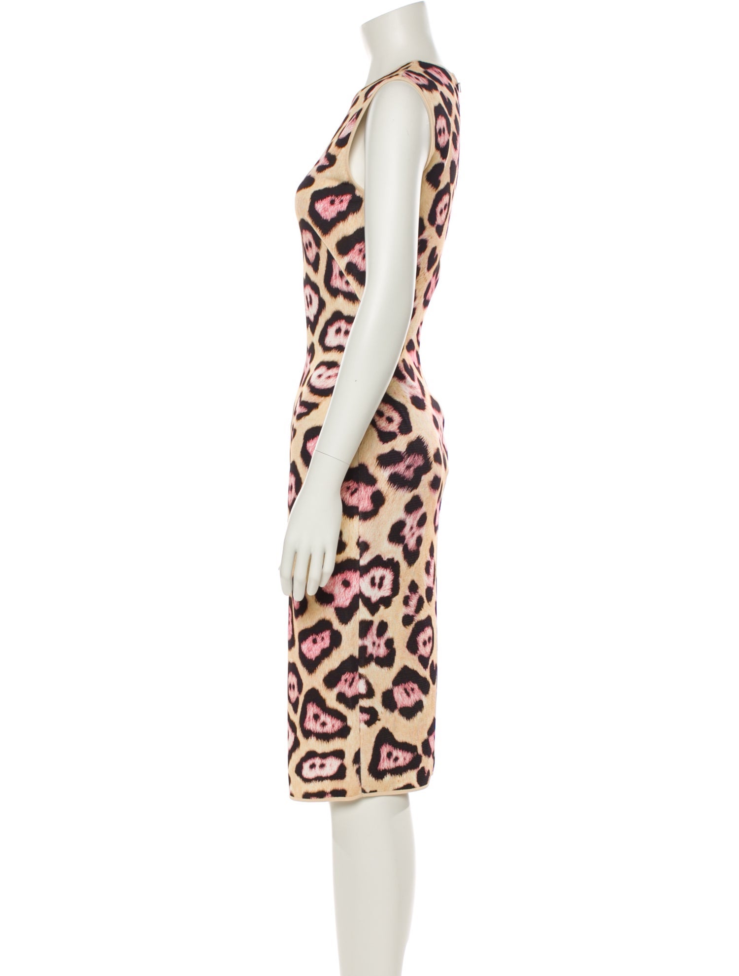 Givenchy Animal Print Midi Length Dress