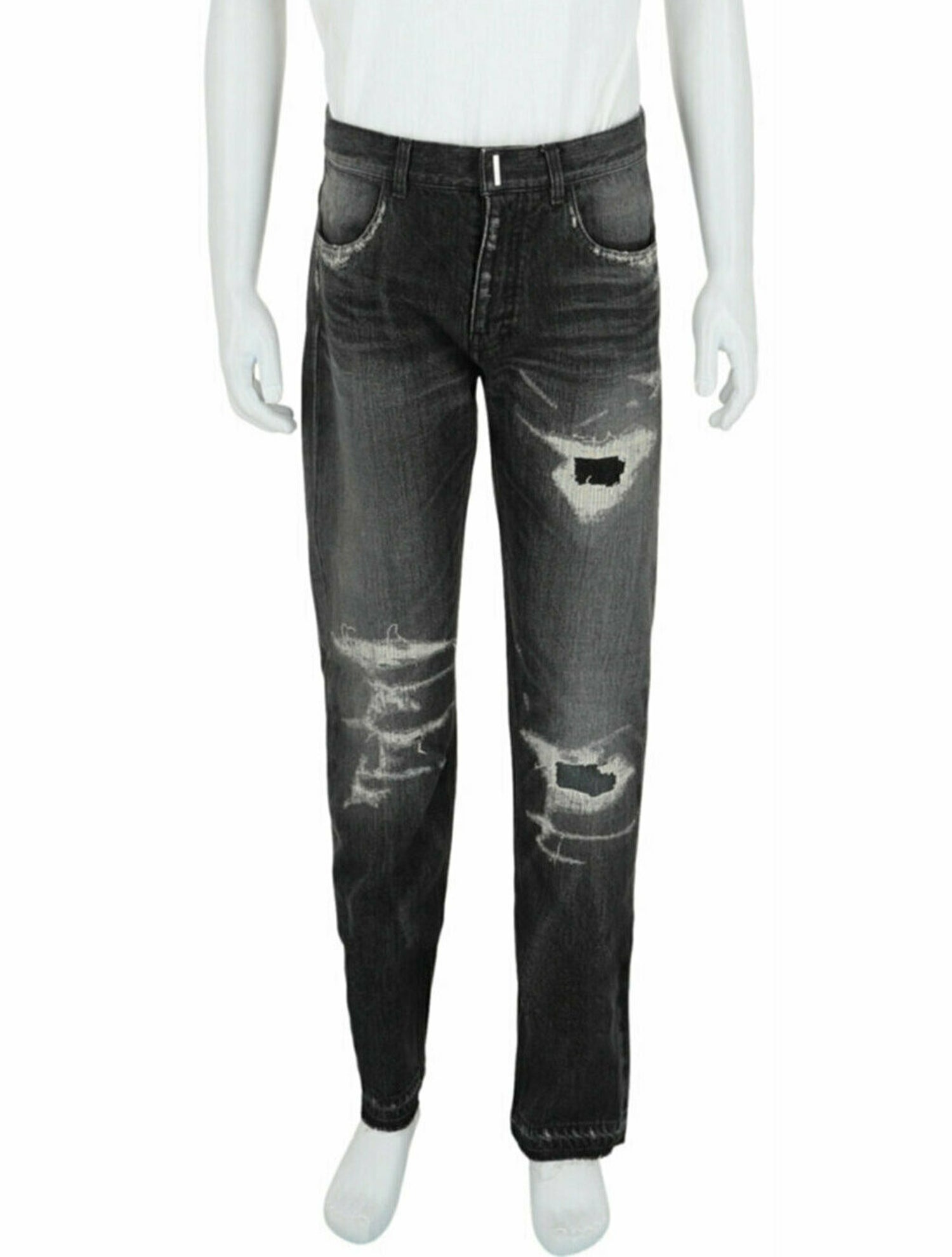 Givenchy Solid Straight-leg Jeans w/ Tags