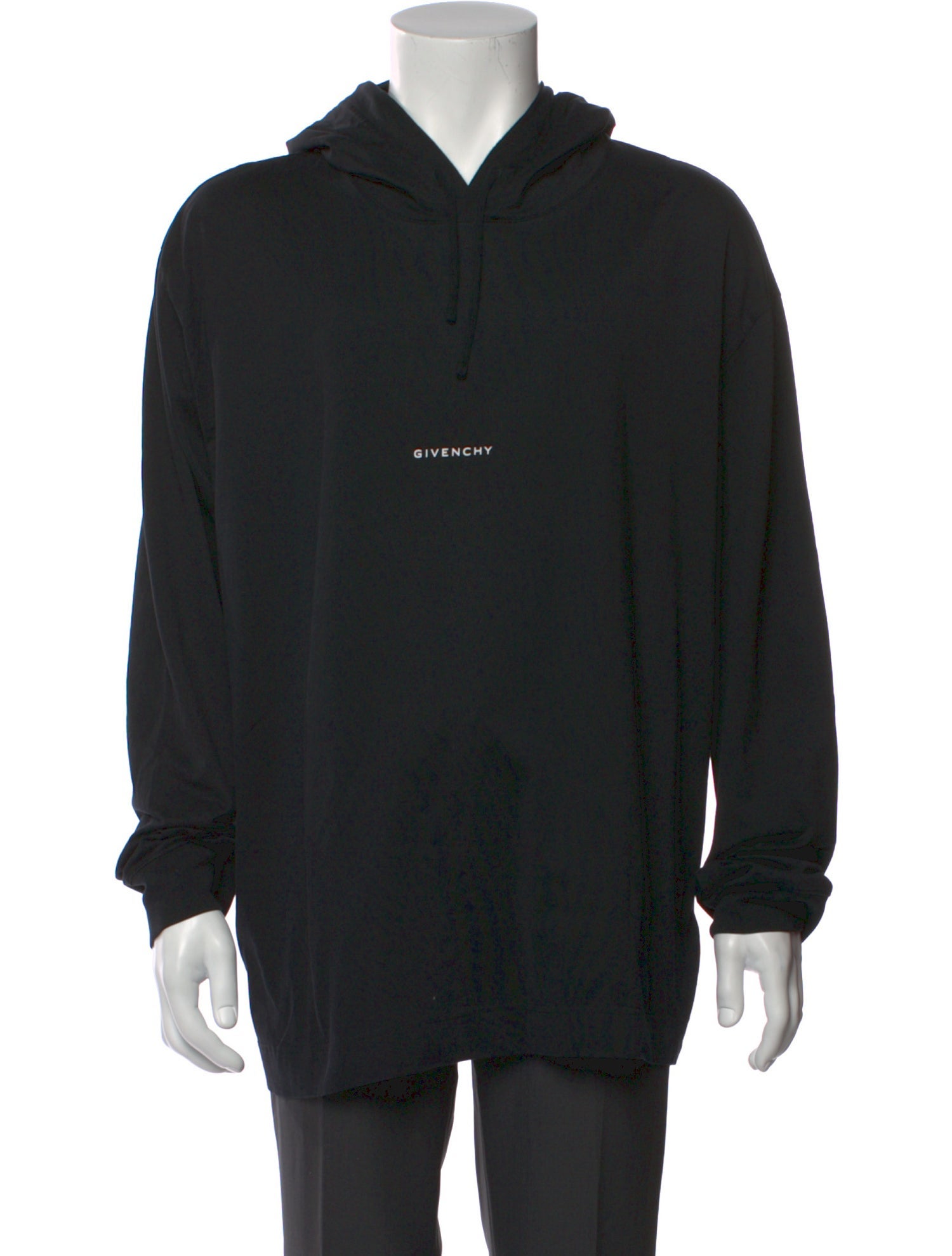 Givenchy Graphic Print V-Neck Hoodie