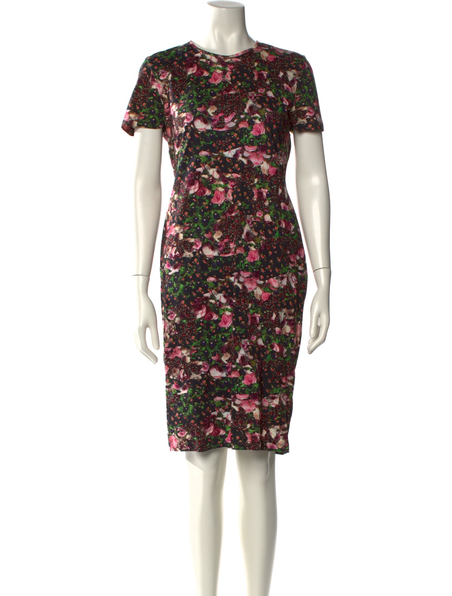 Givenchy Floral Print Knee-Length Dress