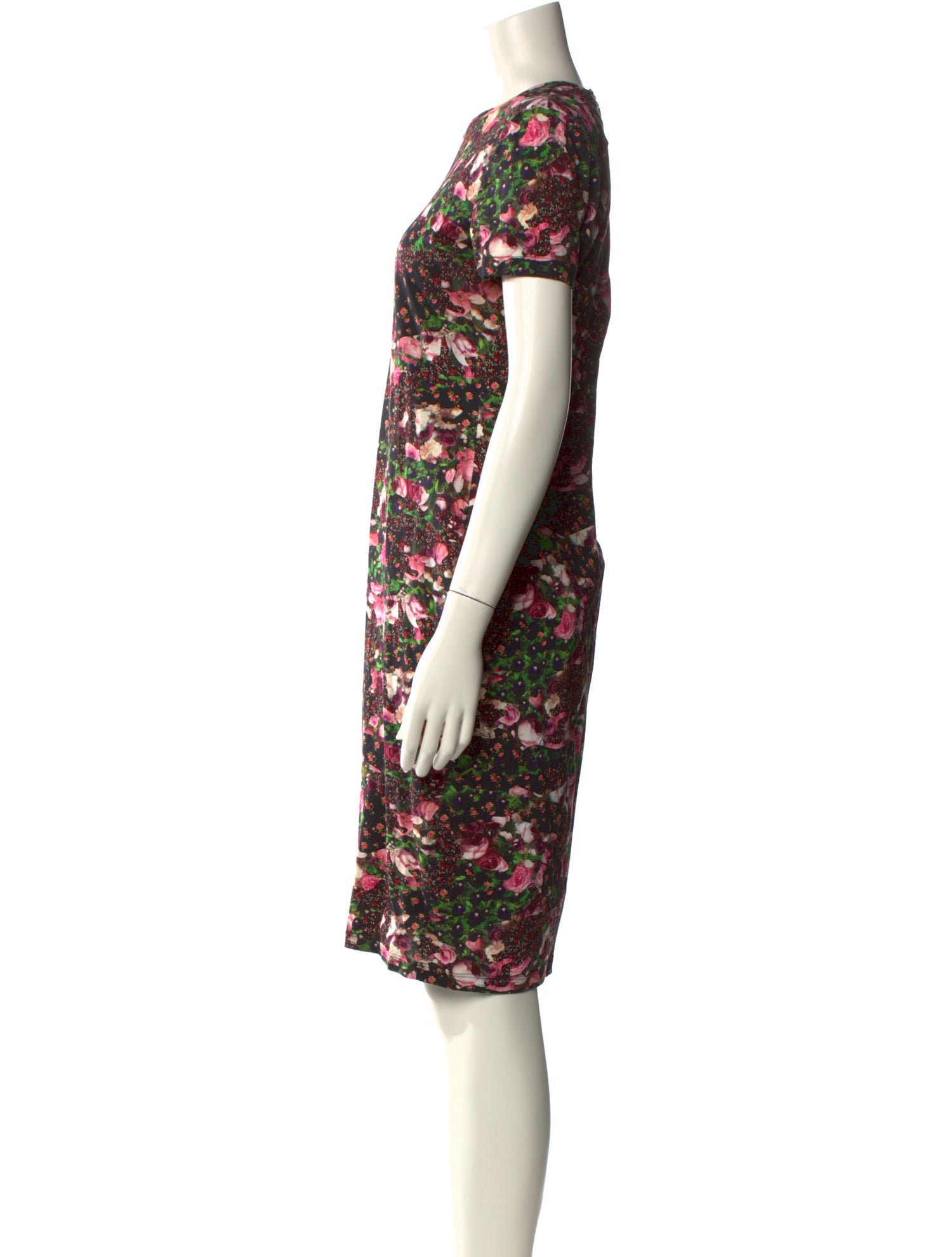 Givenchy Floral Print Knee-Length Dress