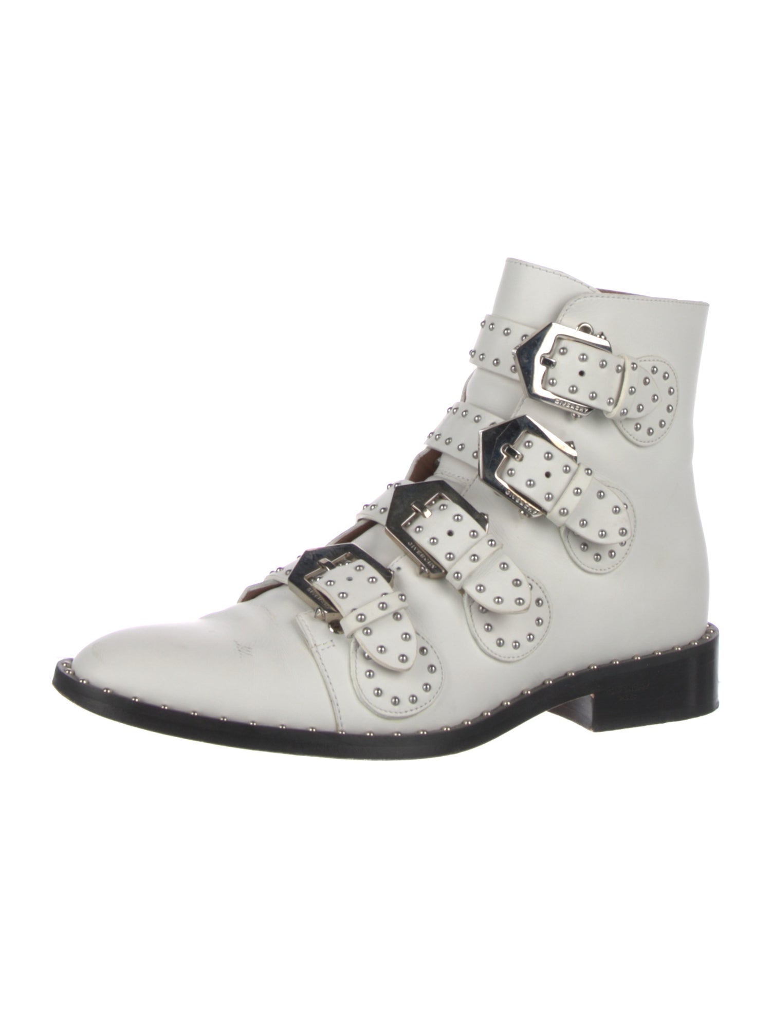 Givenchy Leather Studded Accents Boots