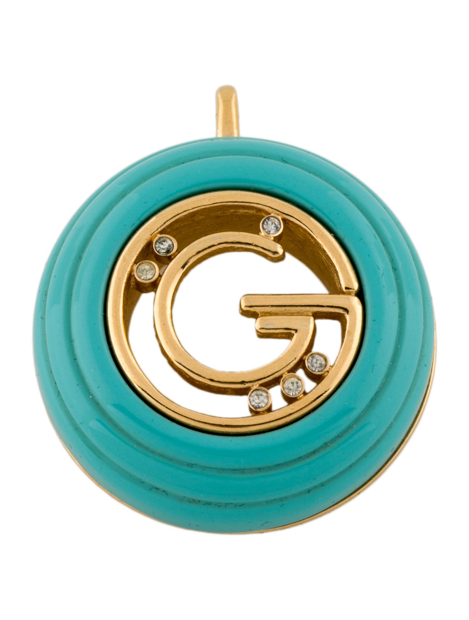 Givenchy Enamel & Crystal Pendant