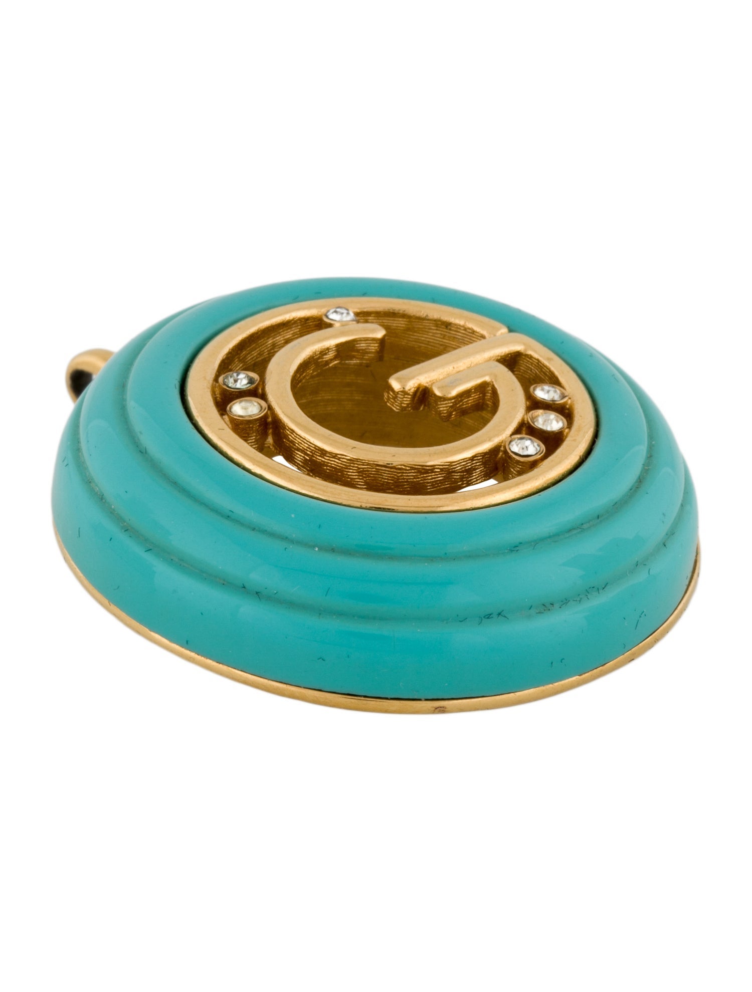 Givenchy Enamel & Crystal Pendant