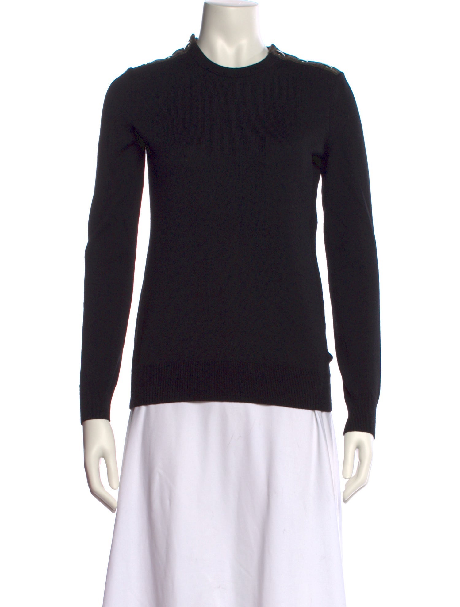 Givenchy Wool Mock Neck Sweatshirt