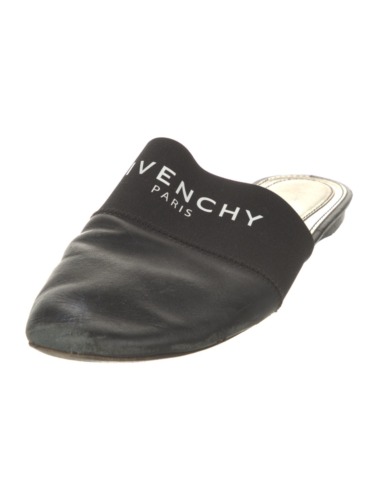 Givenchy Leather Graphic Print Mules