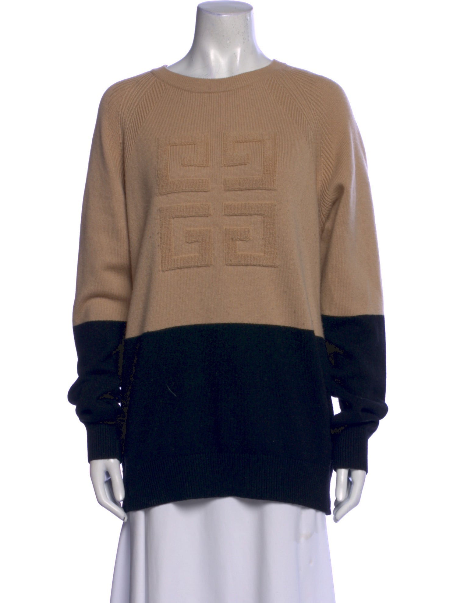 Givenchy Cashmere Colorblock Pattern Sweater