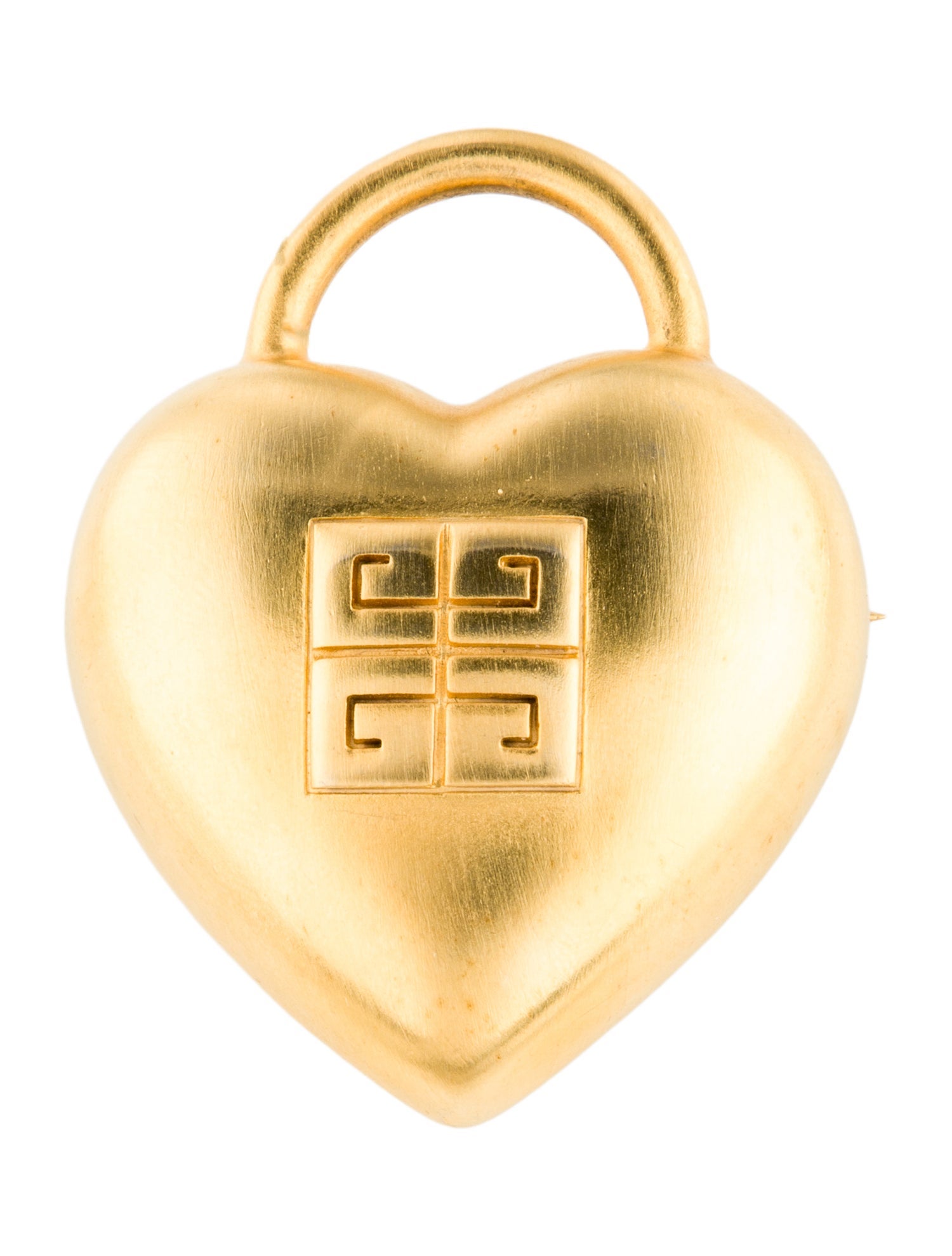 Givenchy Vintage Heart Convertible Pendant Brooch
