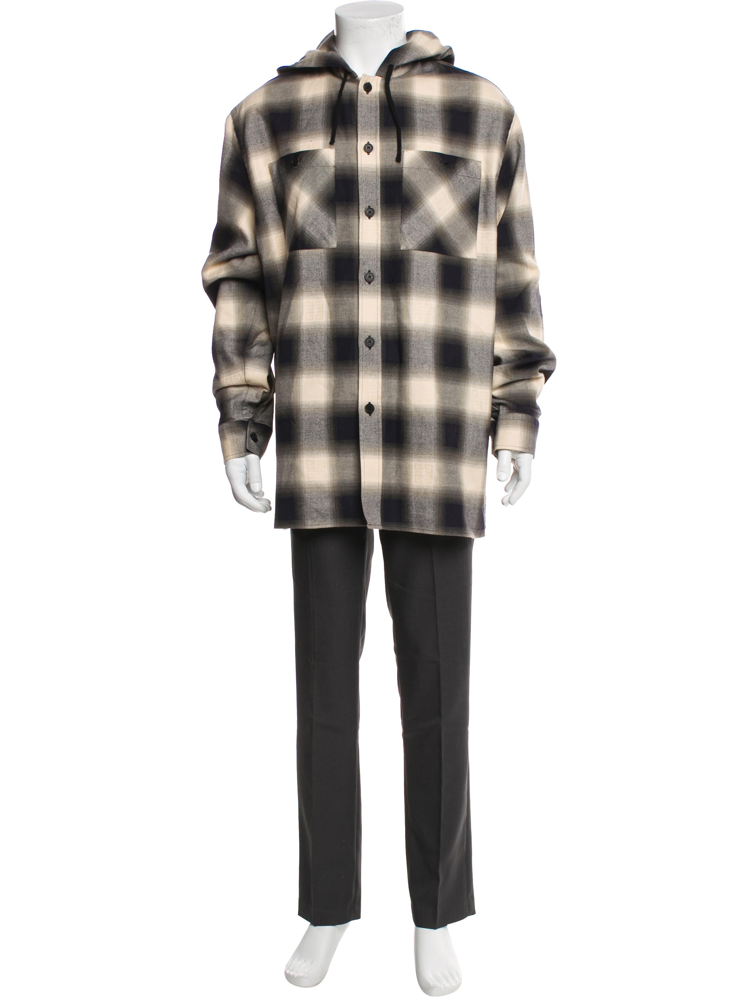 Givenchy Plaid Print Coat w/ Tags