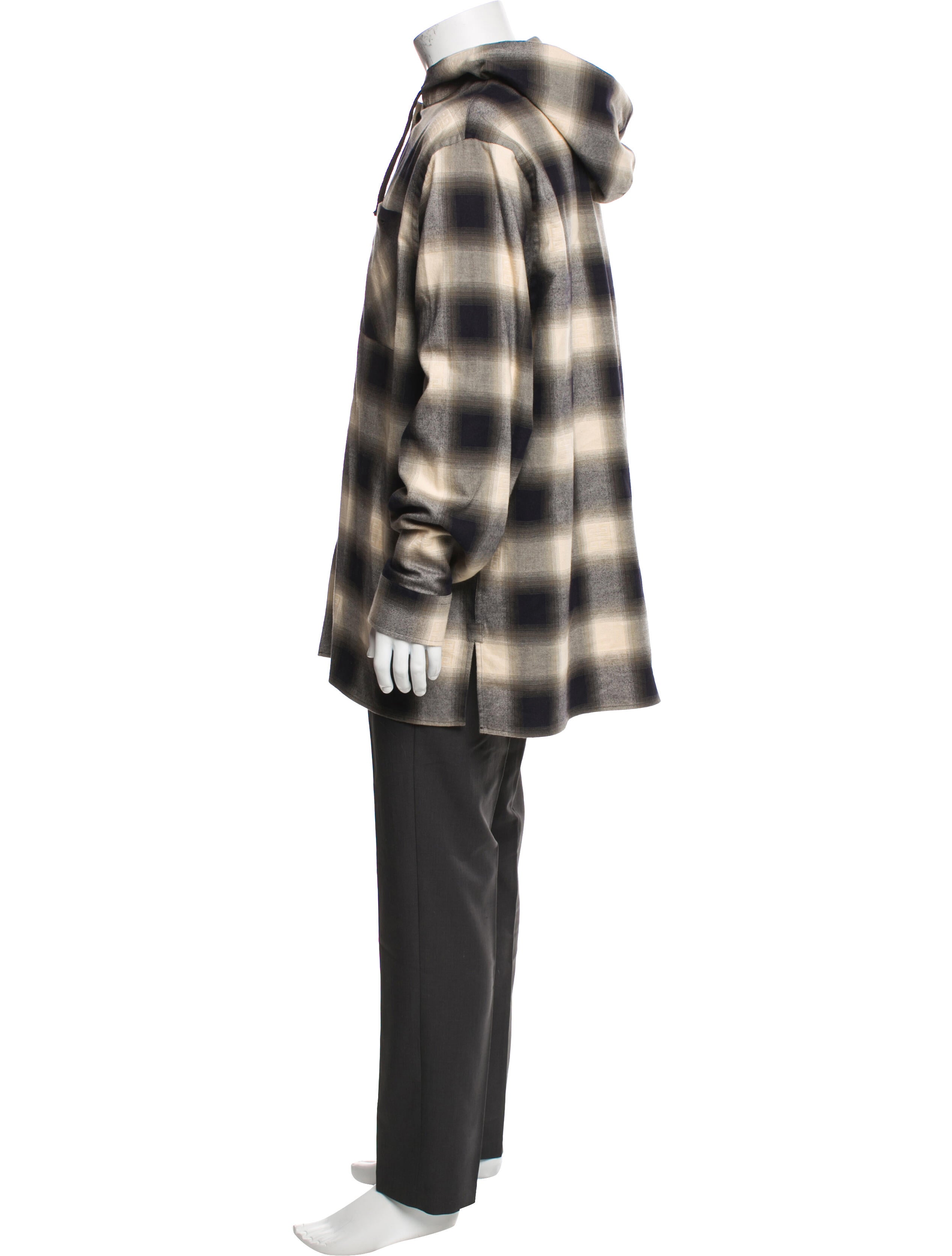 Givenchy Plaid Print Coat w/ Tags