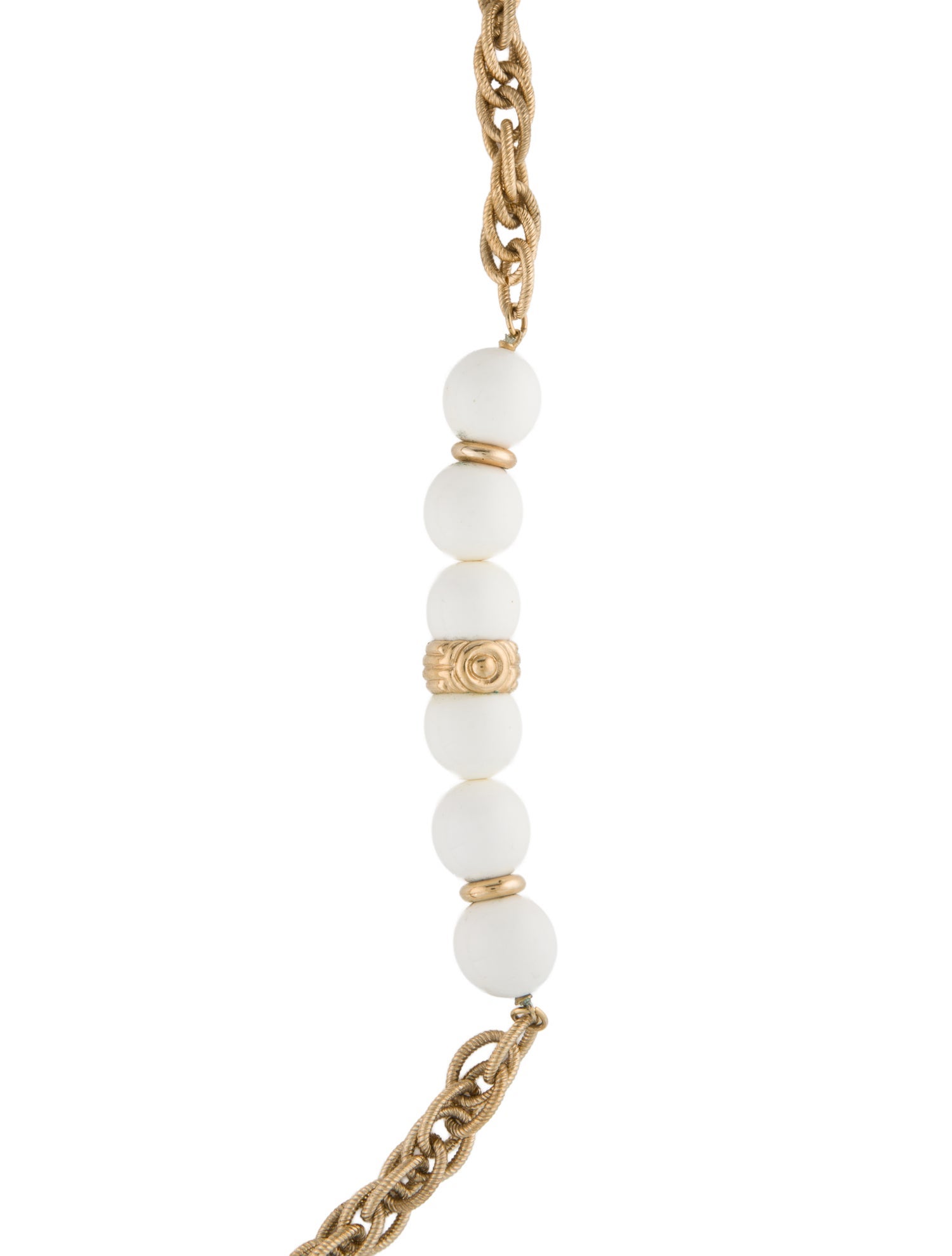 Givenchy Resin Bead Chain Necklace