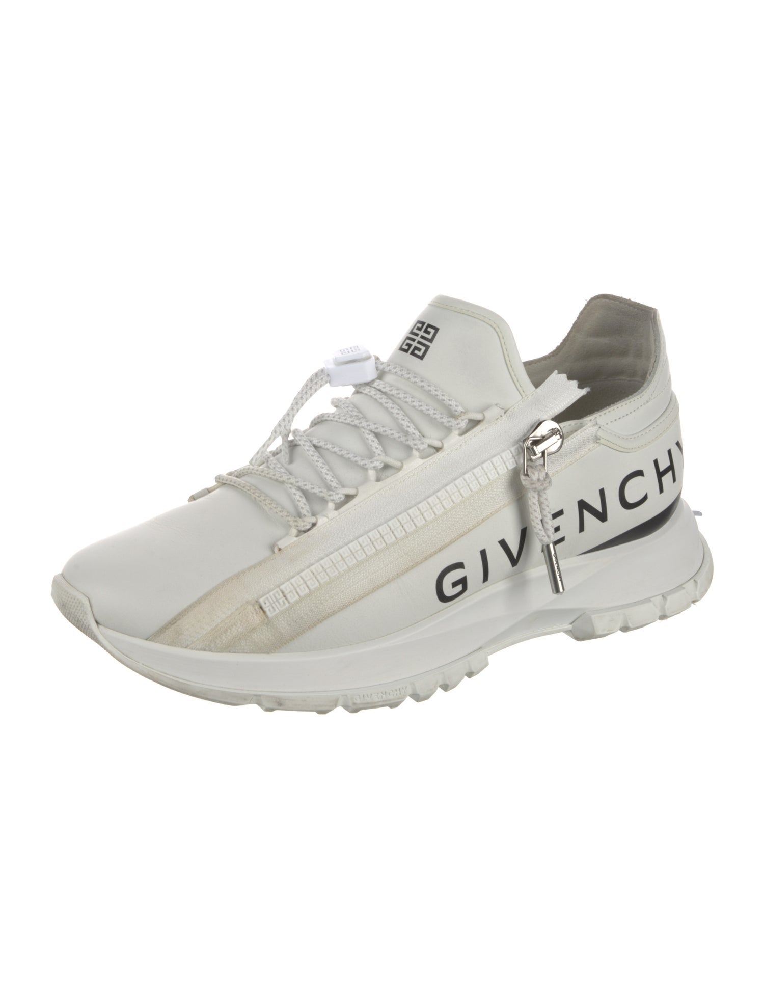 Givenchy Leather Graphic Print Sneakers