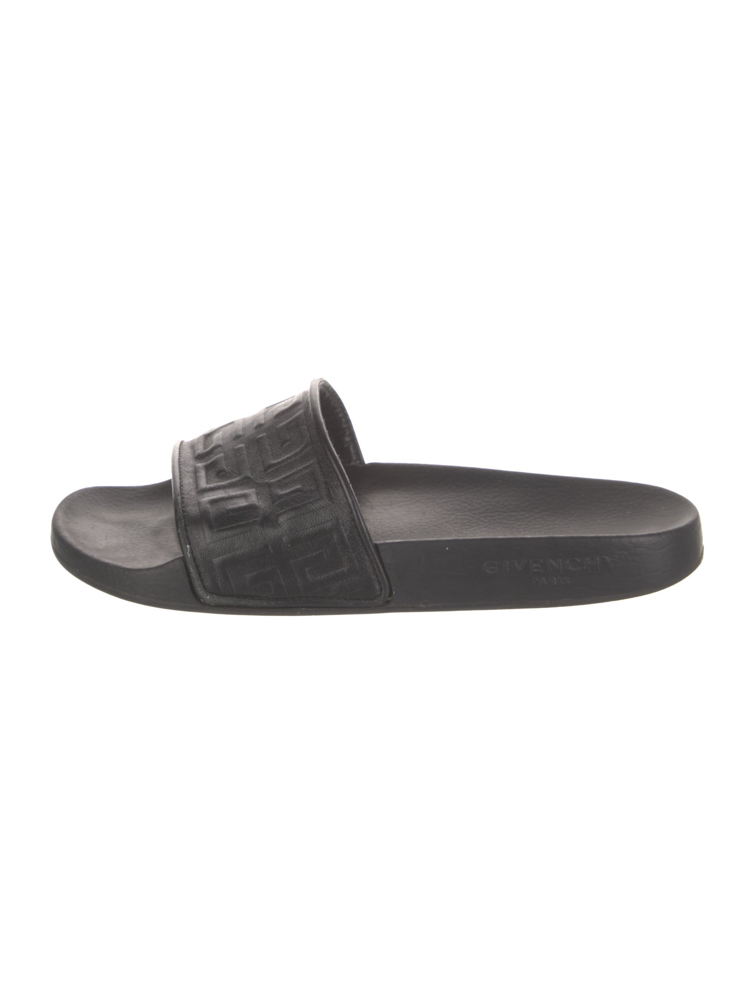 Givenchy Embossed Leather Slides