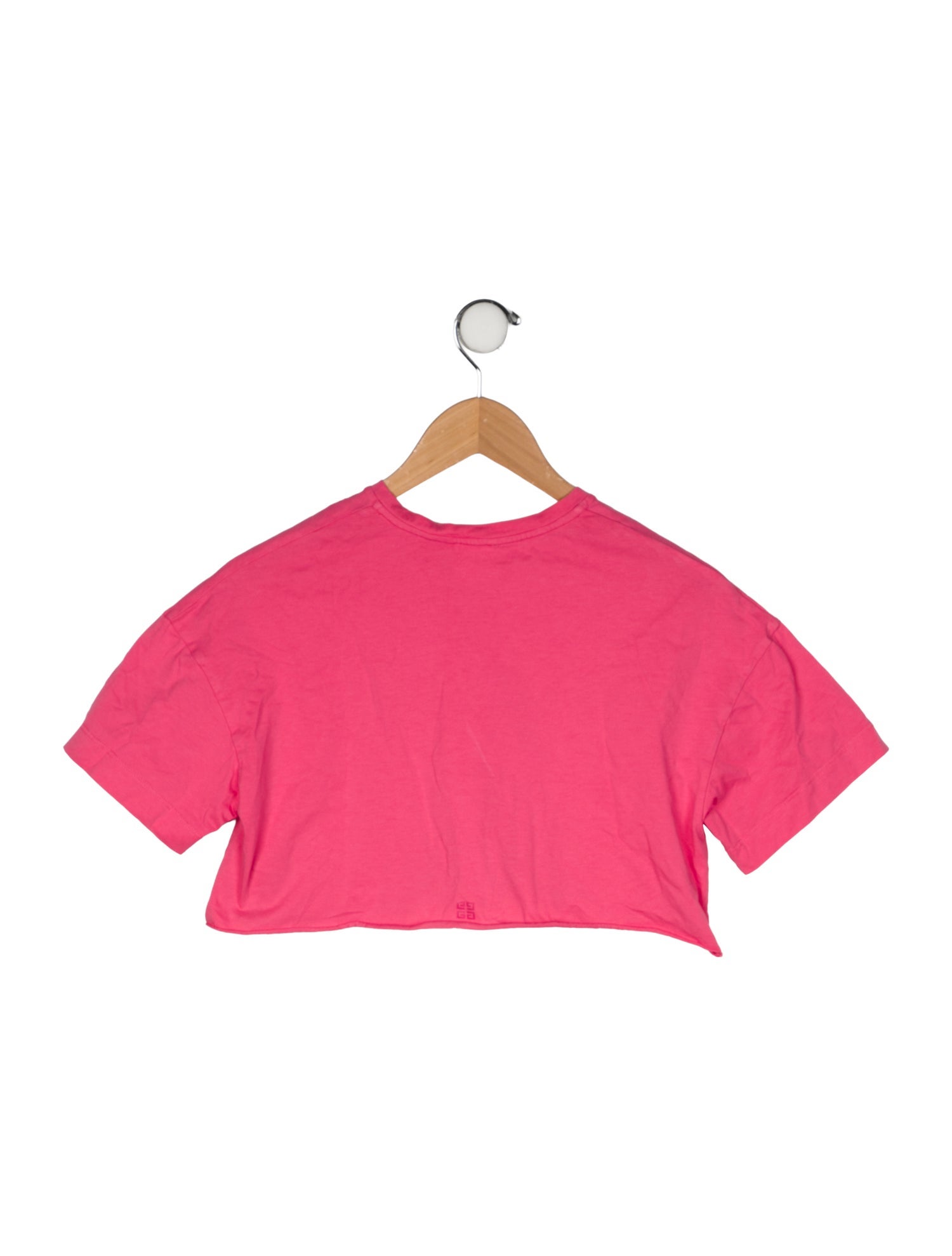 Givenchy Girls' Logo Printed Short Sleeve Cropped Top