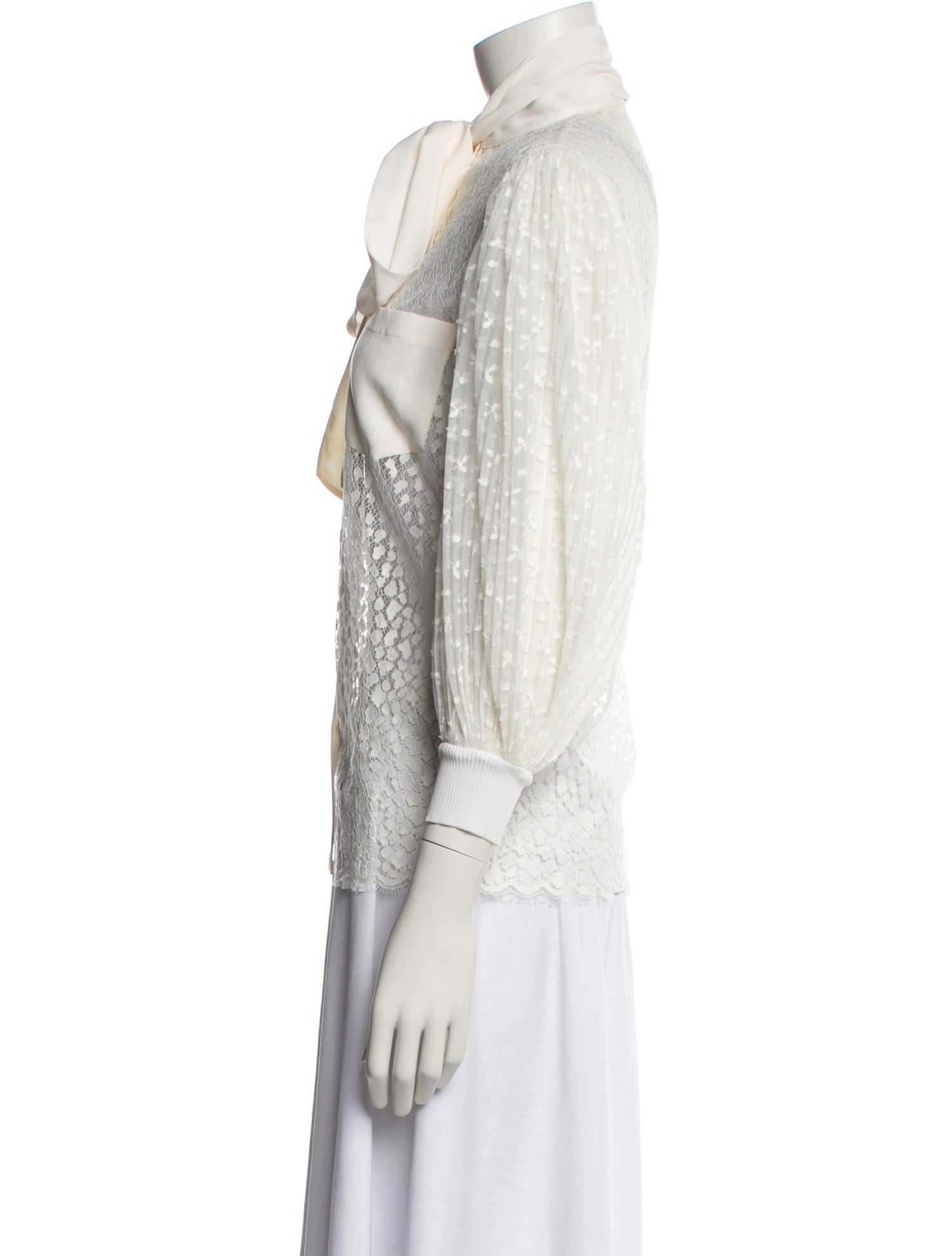 Givenchy Three-Quarter Sleeve Button-Up Top