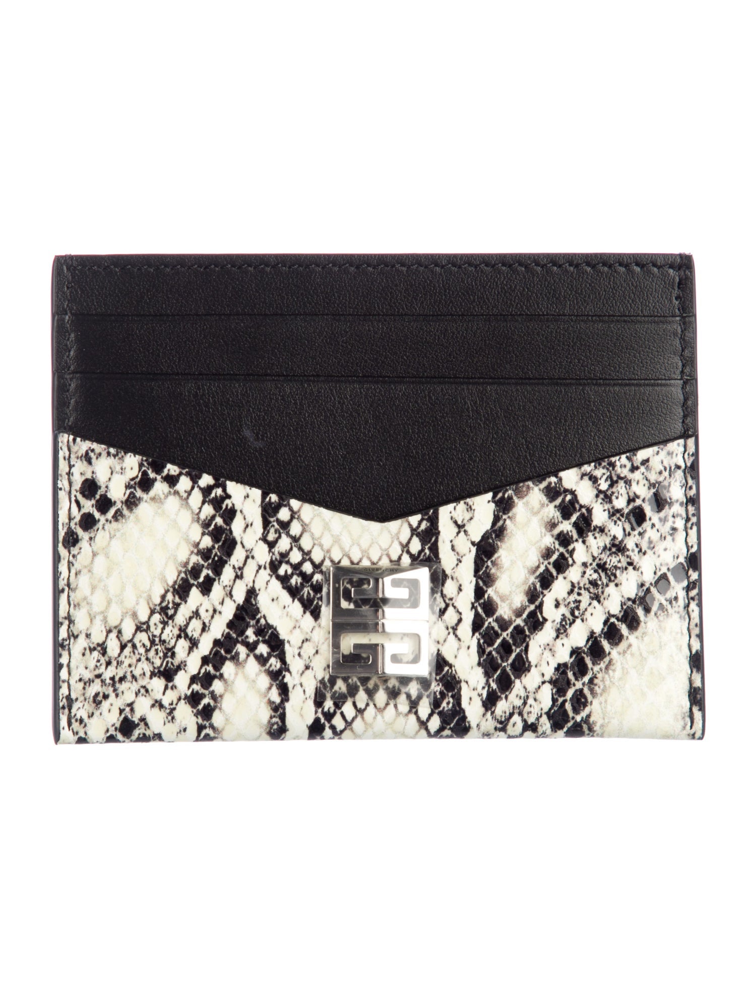 Givenchy Snakeskin Animal Print Card Holder w/ Tags