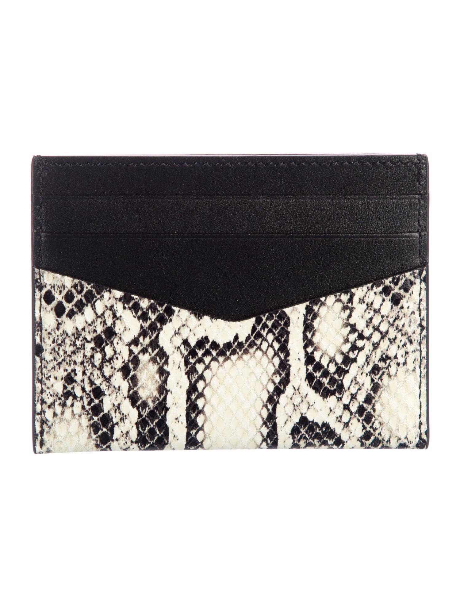 Givenchy Snakeskin Animal Print Card Holder w/ Tags