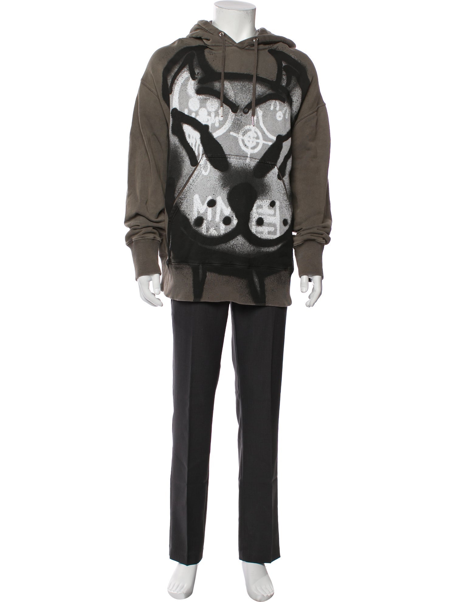 Givenchy Graphic Print Crew Neck Hoodie