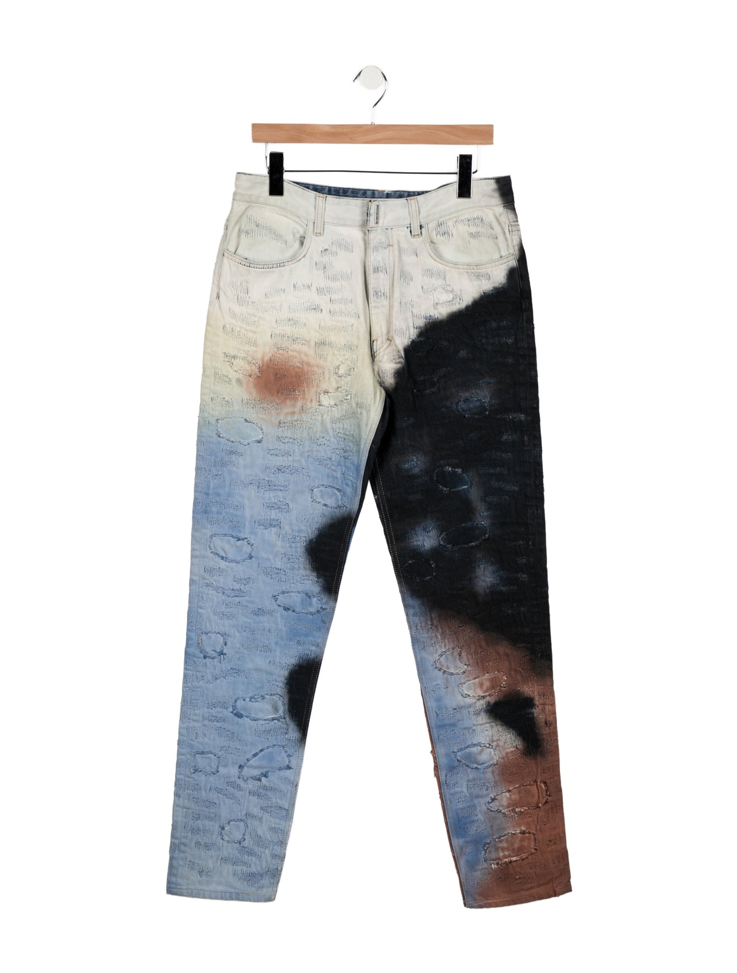 Junya Watanabe Comme des Garçons Distressed Studded Jeans w/ Tags