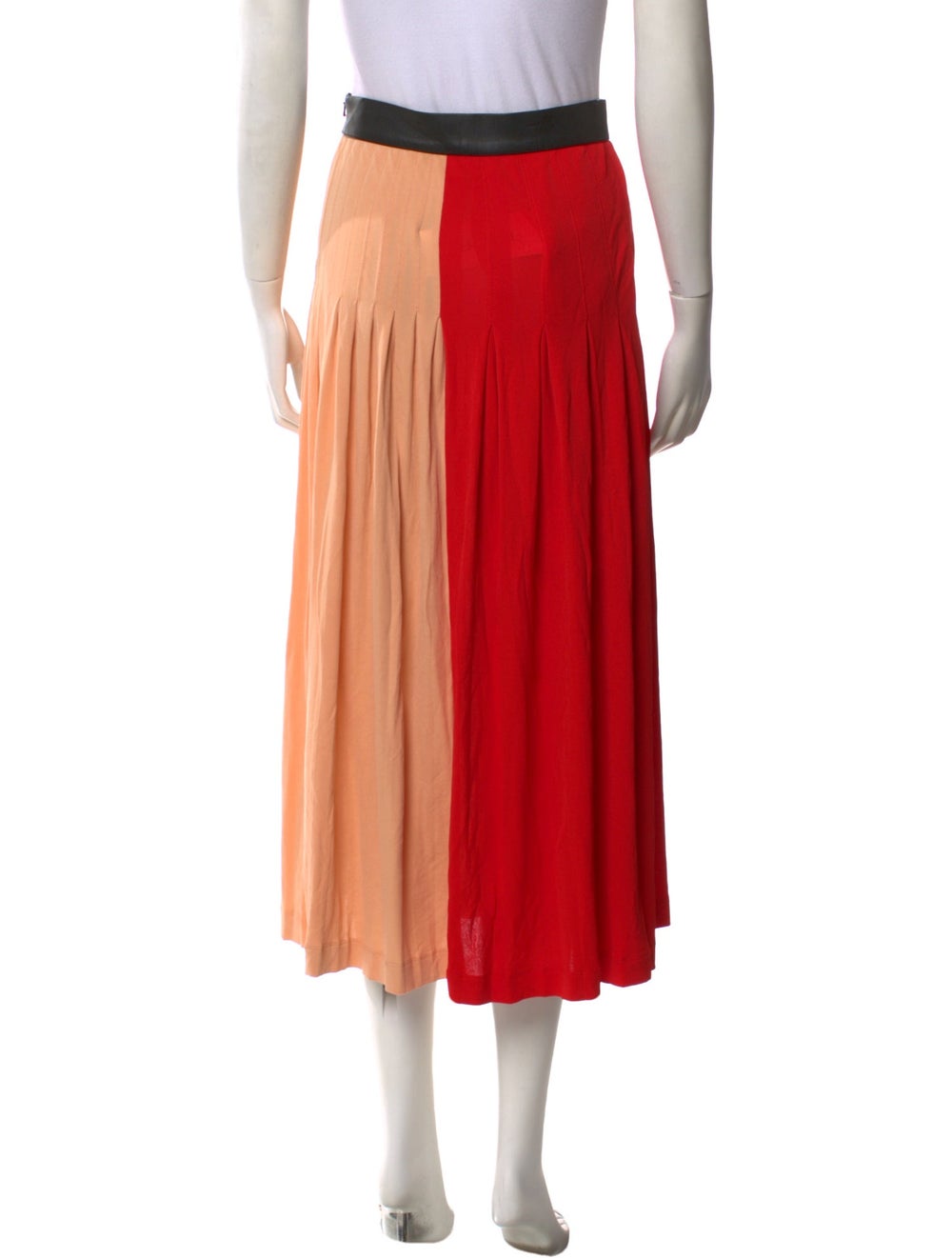 Givenchy Colorblock Pattern Midi Length Skirt - image 3