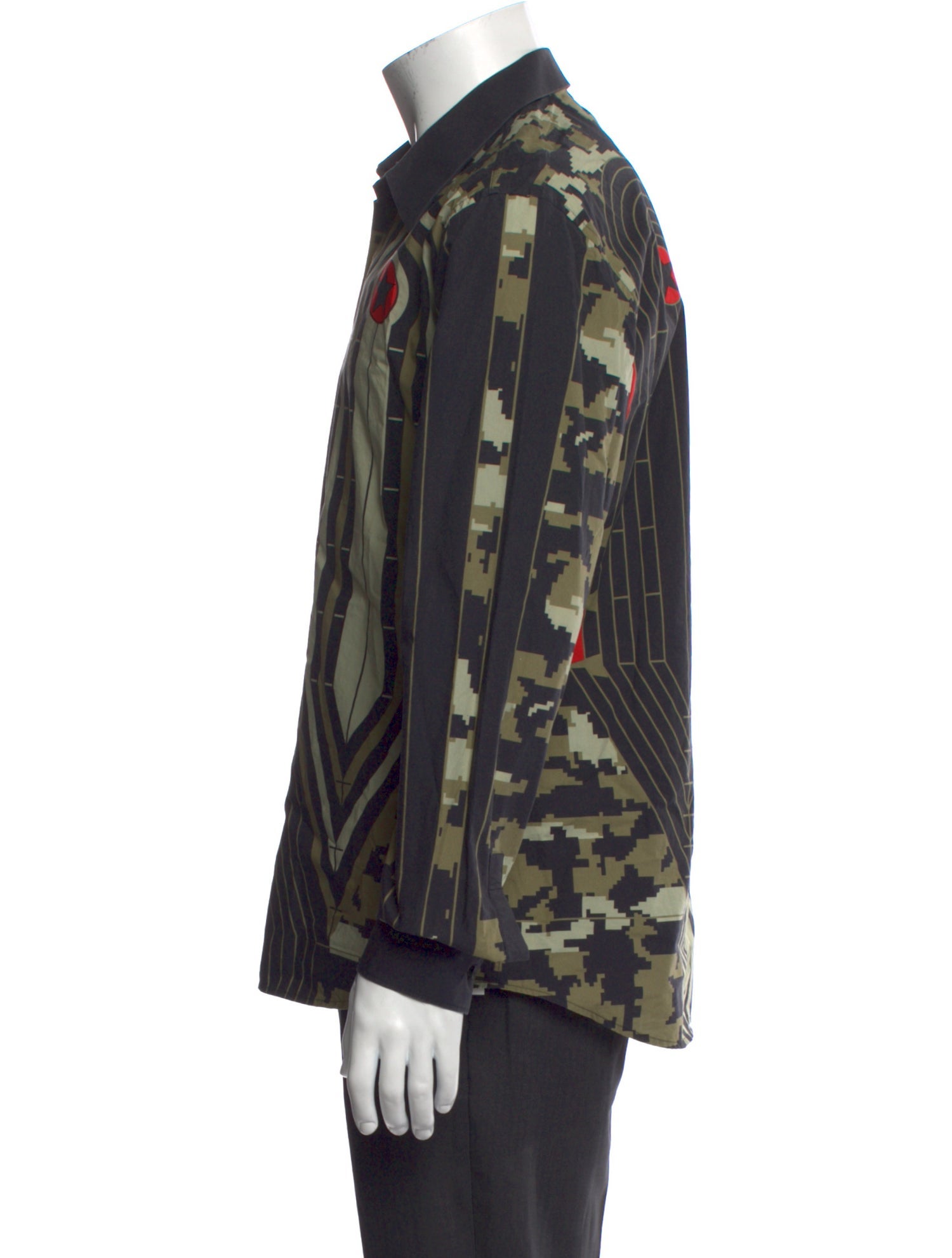 Givenchy Printed Long Sleeve Dress Shirt