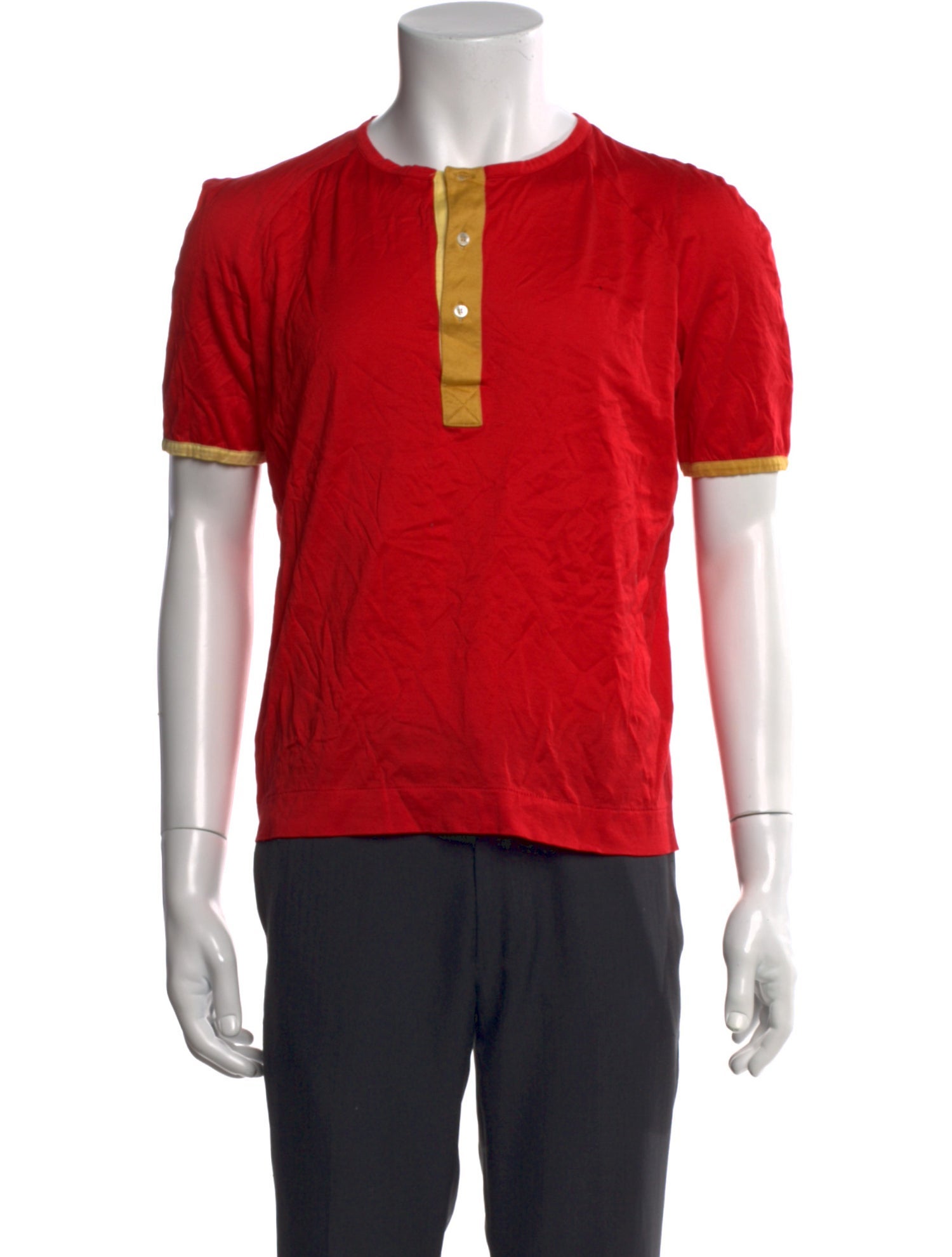 Givenchy Colorblock Pattern Short Sleeve Shirt