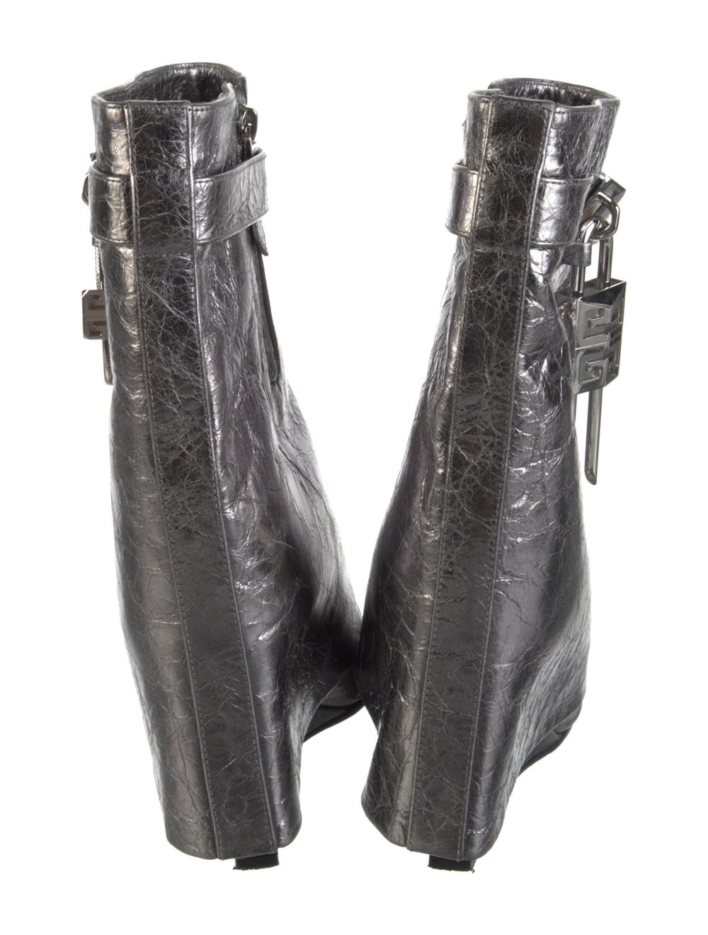 Givenchy Greca Pattern Leather Boots - image 4