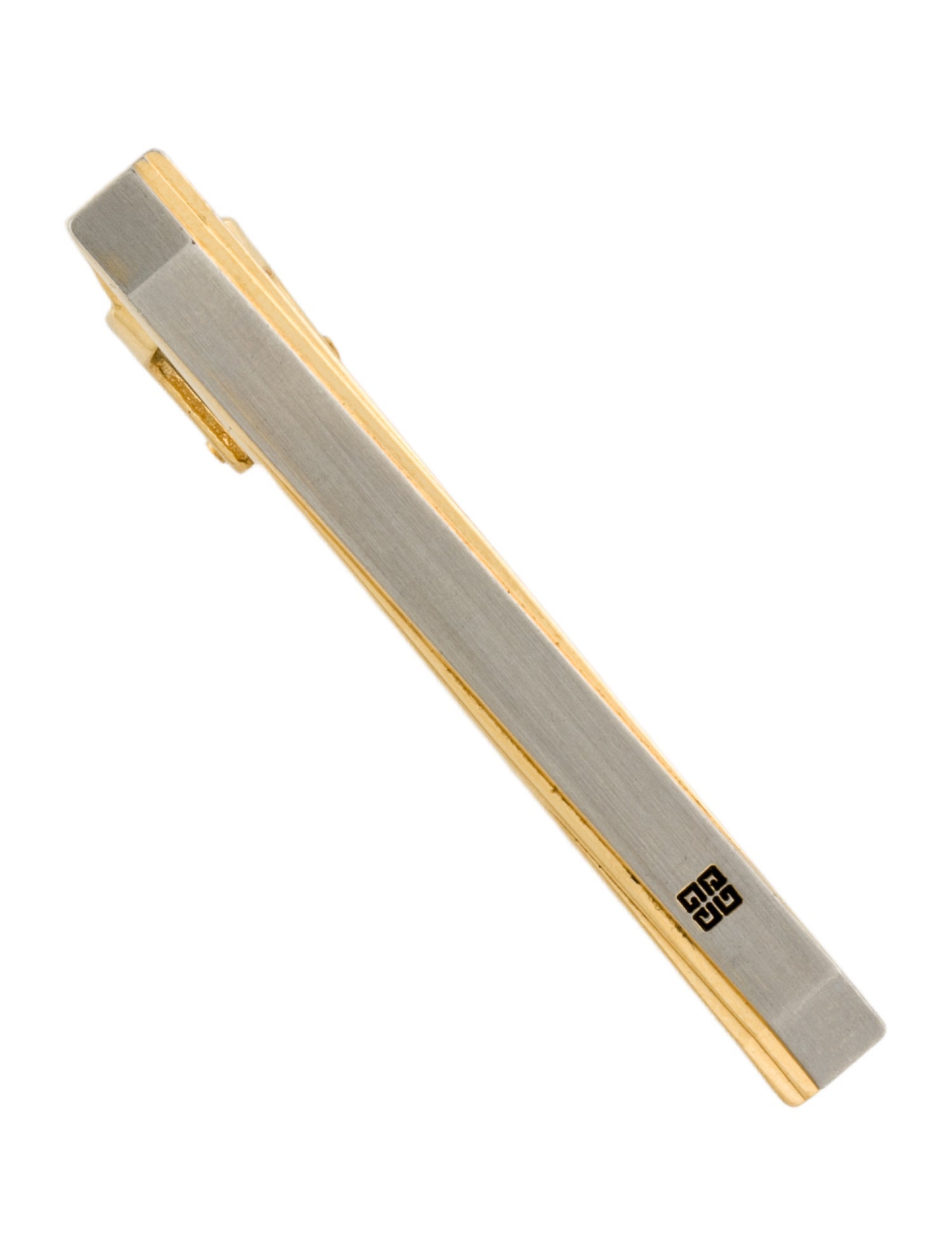 Givenchy Vintage Two-Tone 4G Tie Clip