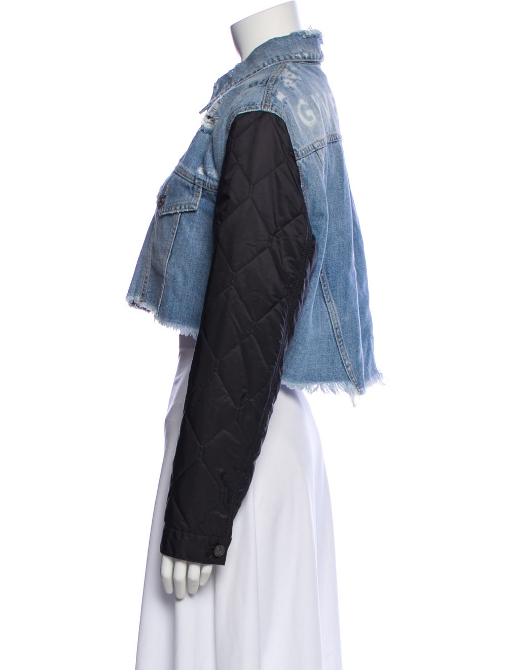 Givenchy Colorblock Pattern Denim Jacket - image 2