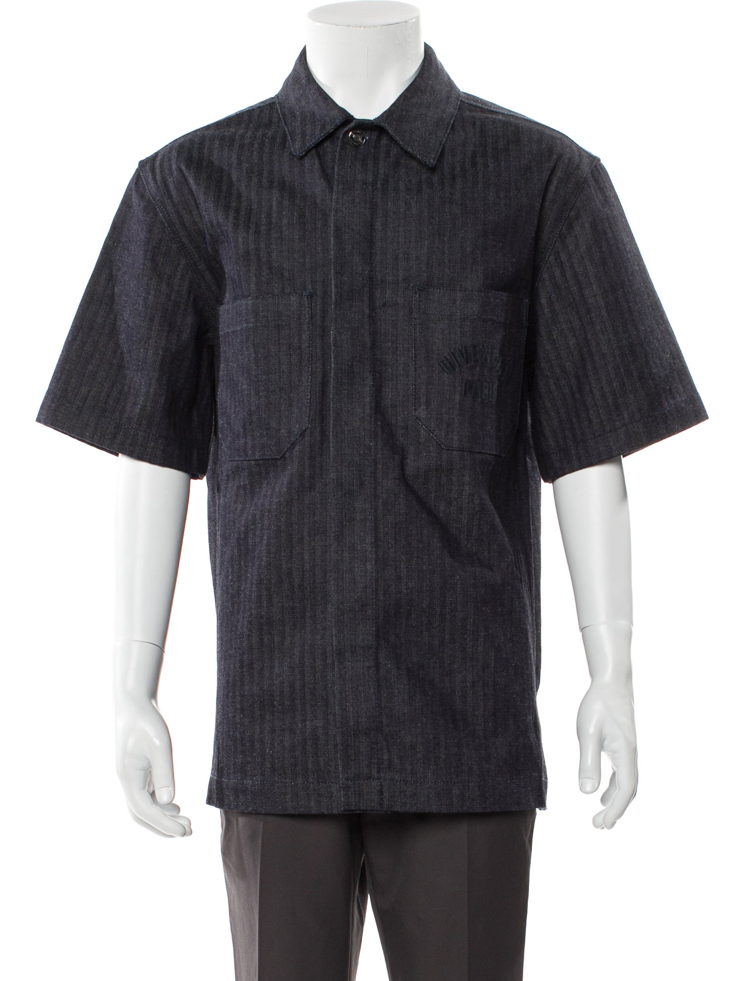 Givenchy Striped Short Sleeve Shirt w/ Tags